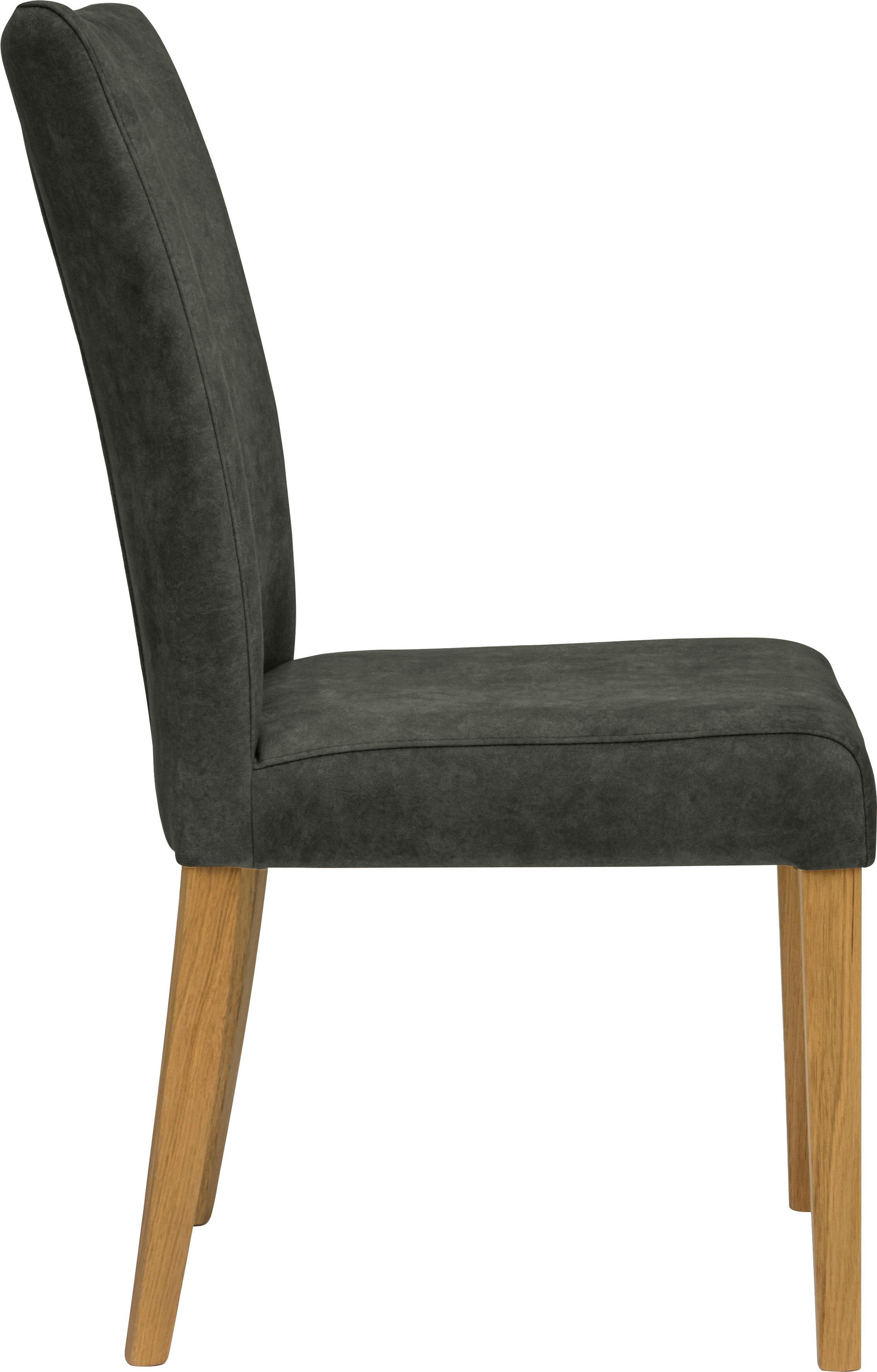 Home affaire Eetkamerstoel Aspen gestoffeerde stoel Massief houten frame, in veel bekledingskwaliteiten landhuis (set, 2 stuks)