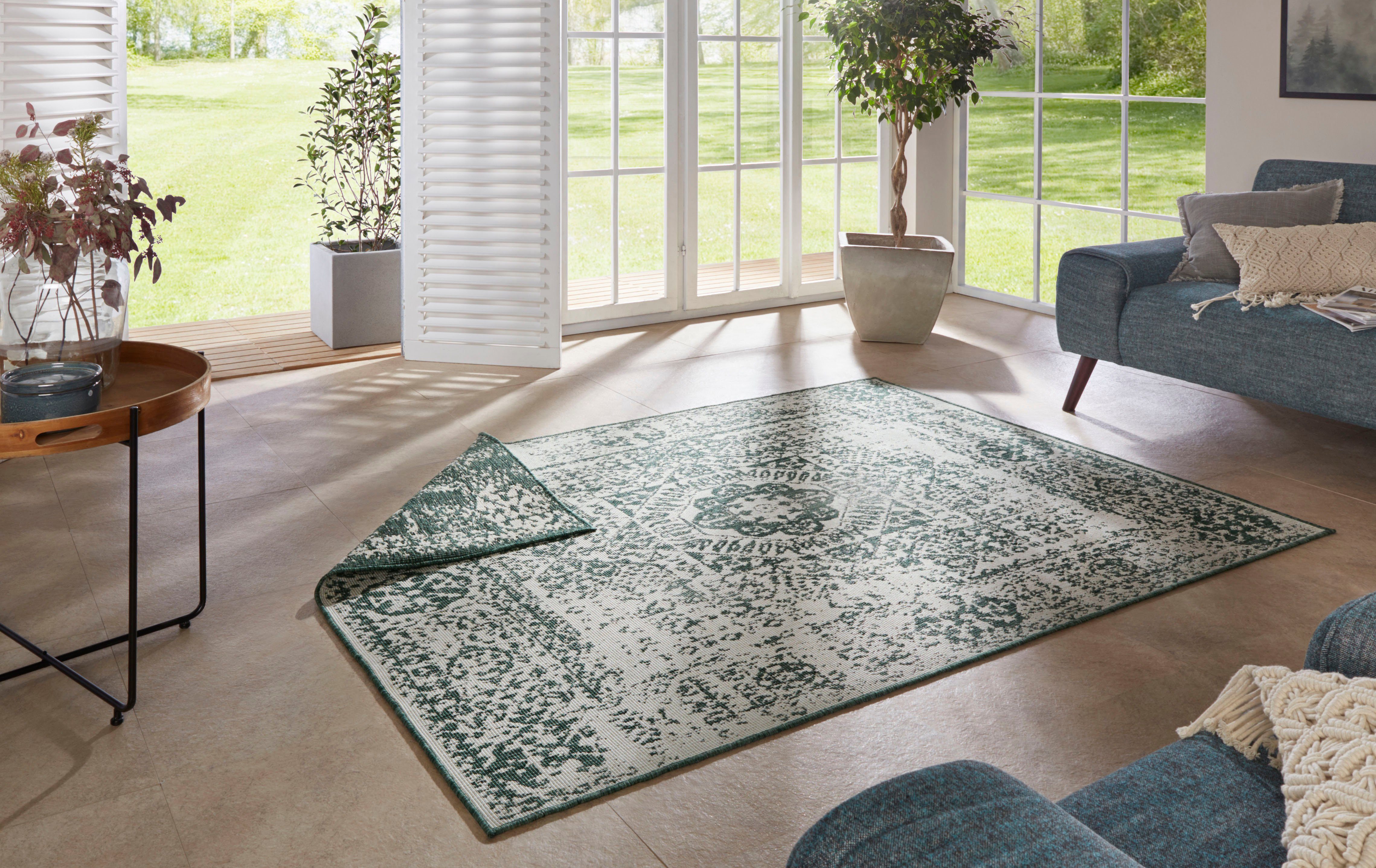 NORTHRUGS Vloerkleed Danao Geschikt voor binnen en buiten, robuust, gemakkelijk in onderhoud, platweefsel, keerbaar