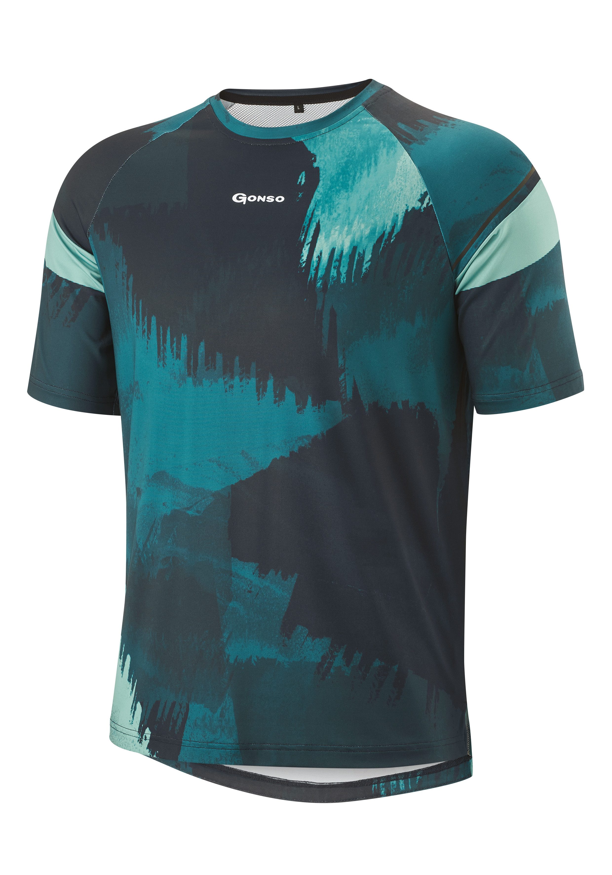 Gonso Fietsshirt MASINO Heren MTB-fiets shirt met korte mouwen, lichtgewicht fietstrui, functionele shirt