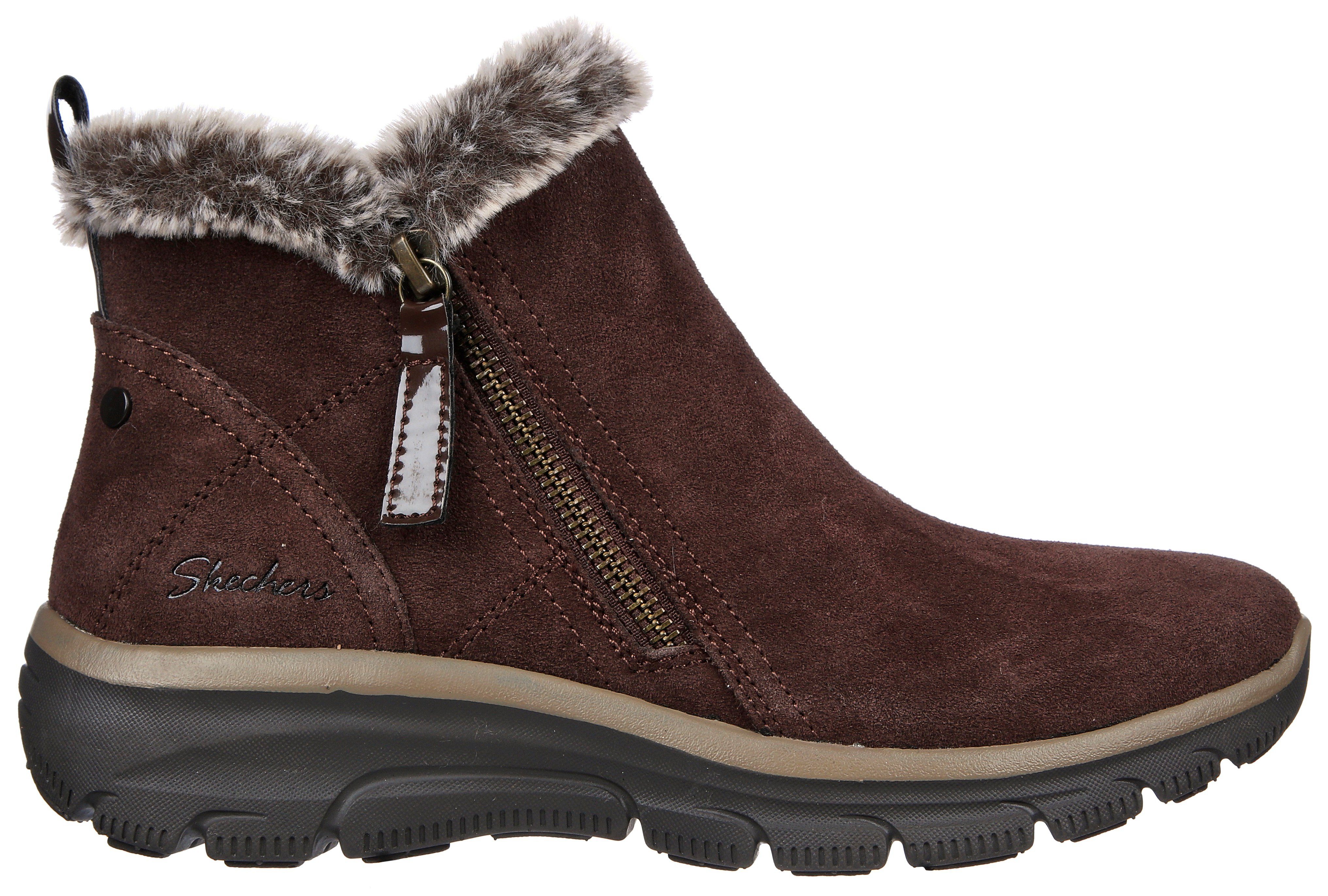 Skechers Winterlaarzen EASY GOING - HIGH ZIP Winterlaars met faux-bont kraag