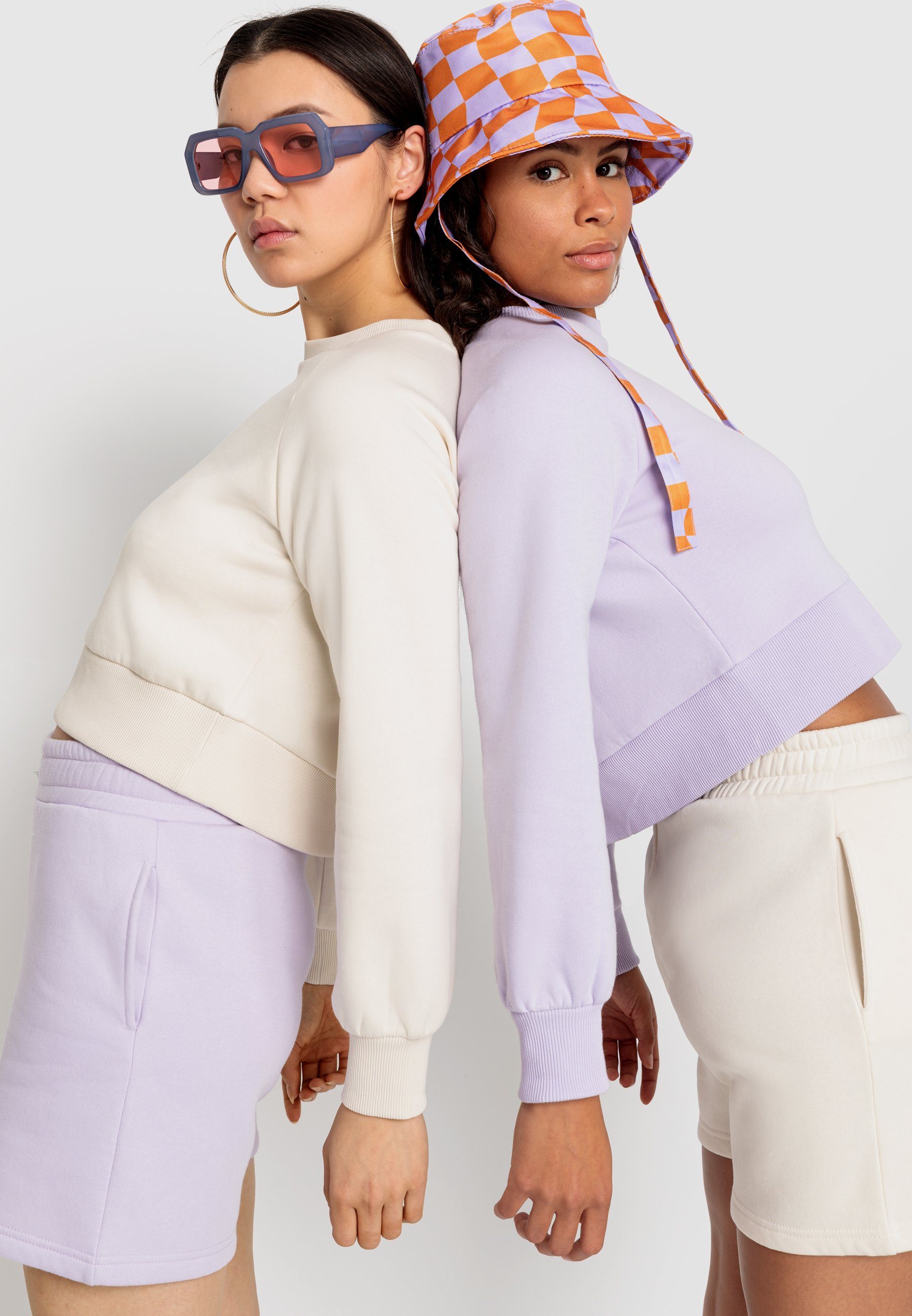 LSCN by LASCANA Sweatshirt met decoratieve stiksels, loungepak