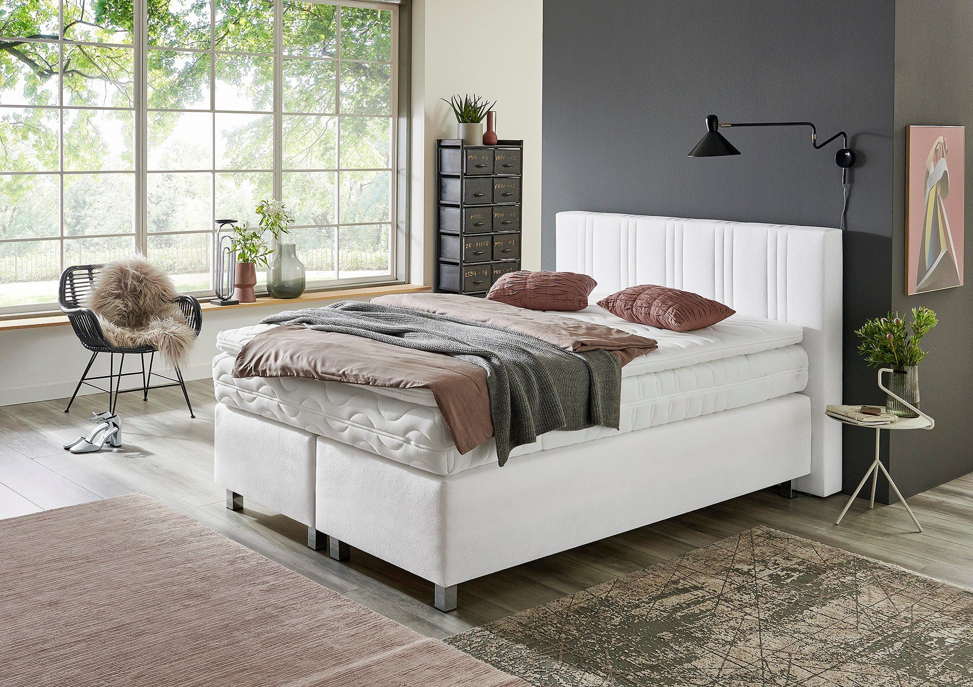 Westfalia Polsterbetten Boxspring naar keuze met bedkist en topmatras