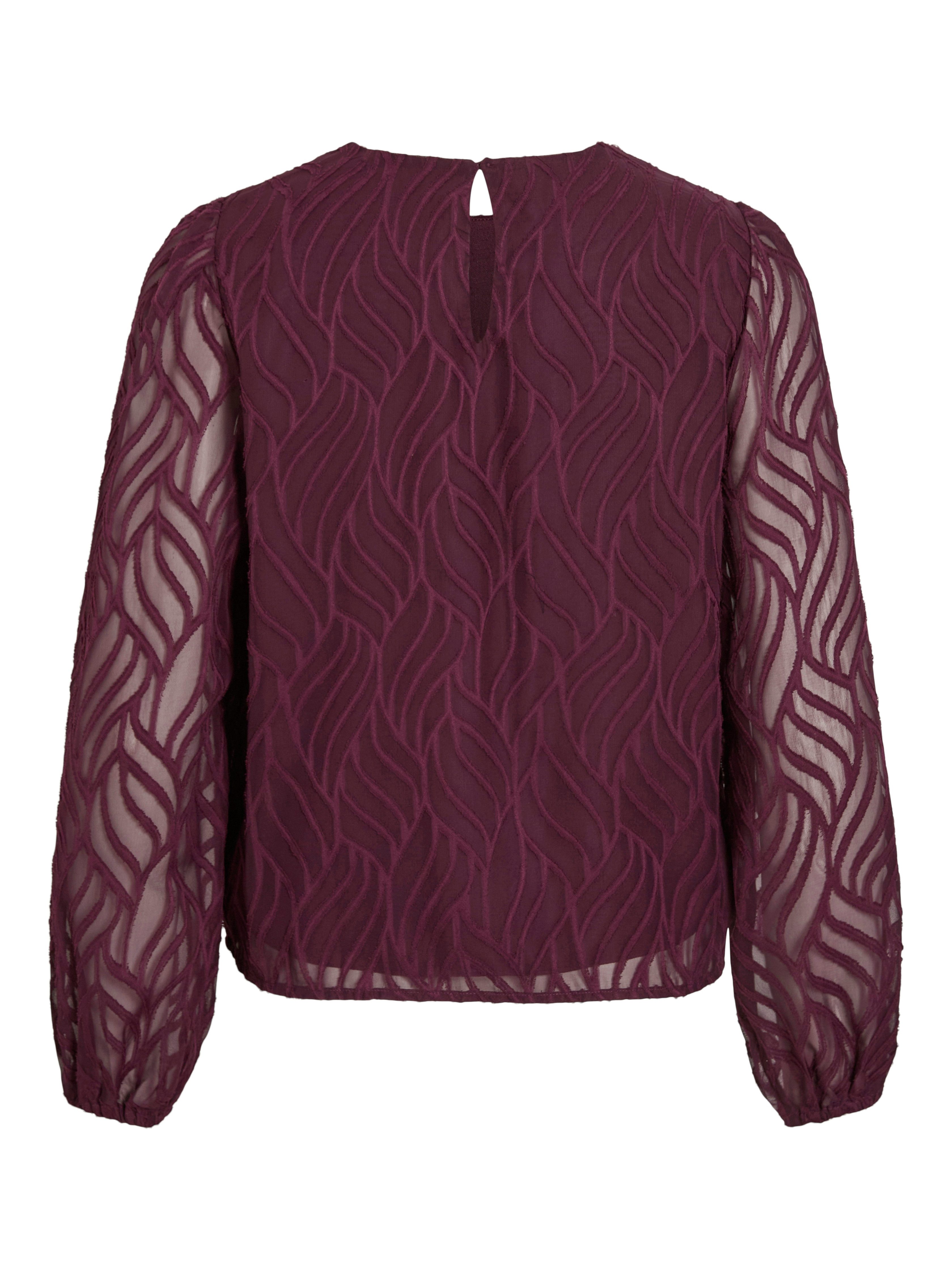 Vila Shirt VIMIKA O-NECK L/S TOP - NOOS