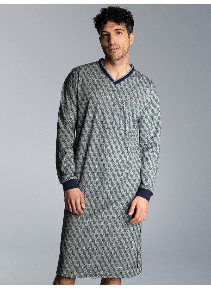 Trigema Pyjama TRIGEMA Nachthemd met Allover-print (1-delig)