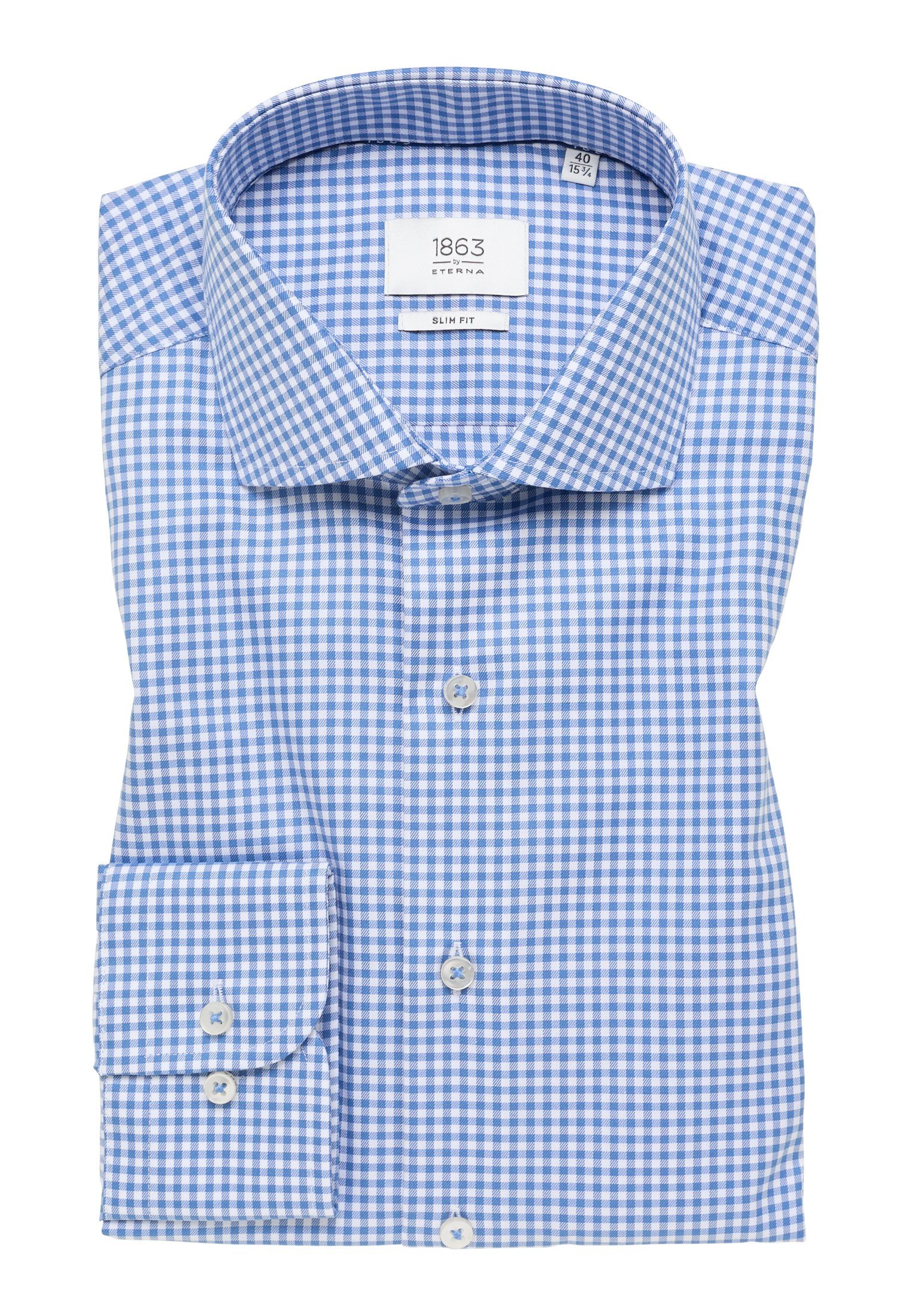 Eterna Overhemd met lange mouwen Slim fit