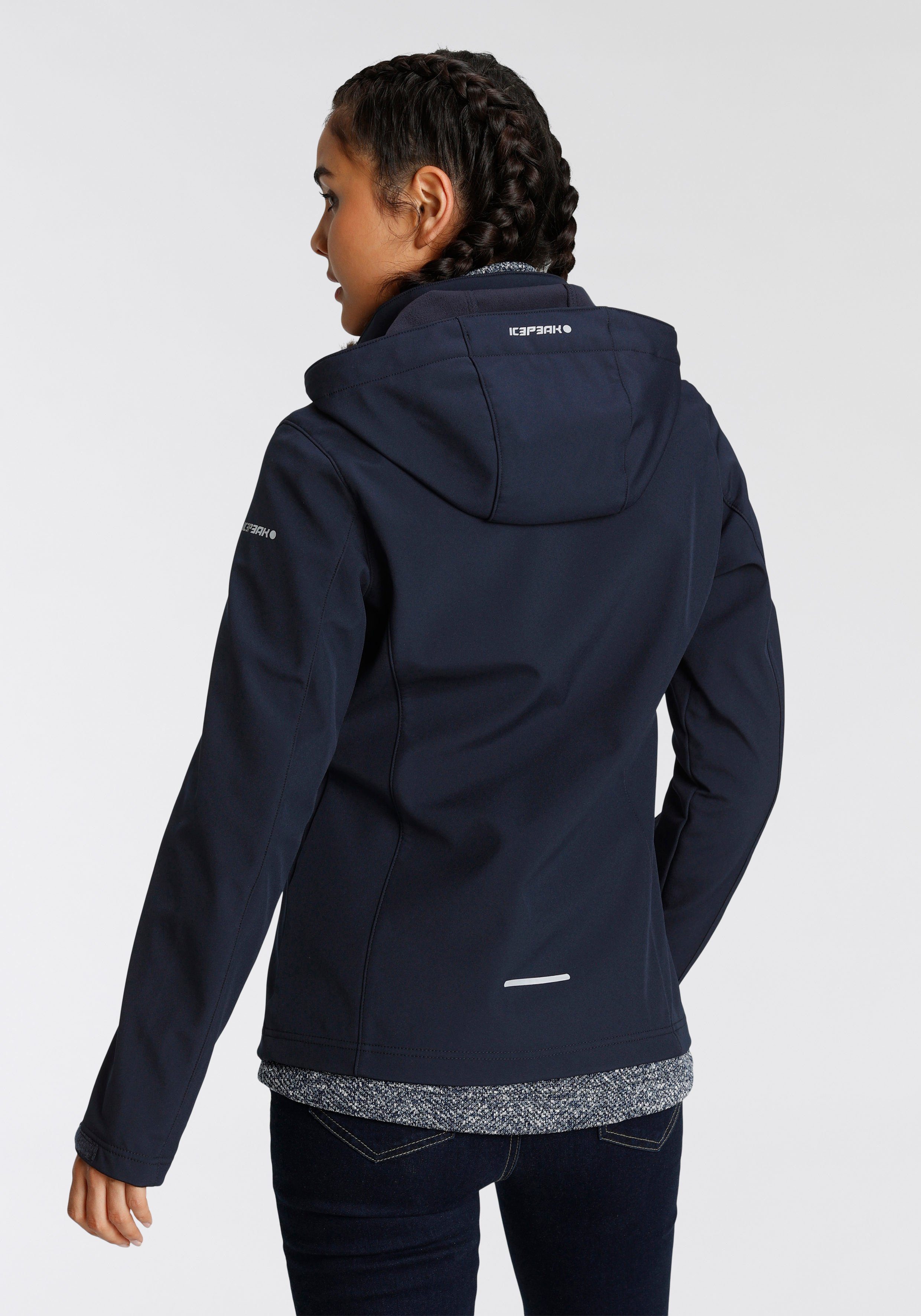Icepeak Softshell-jack BRENHAM Winddicht & waterafstotend & ademend (1 stuk)