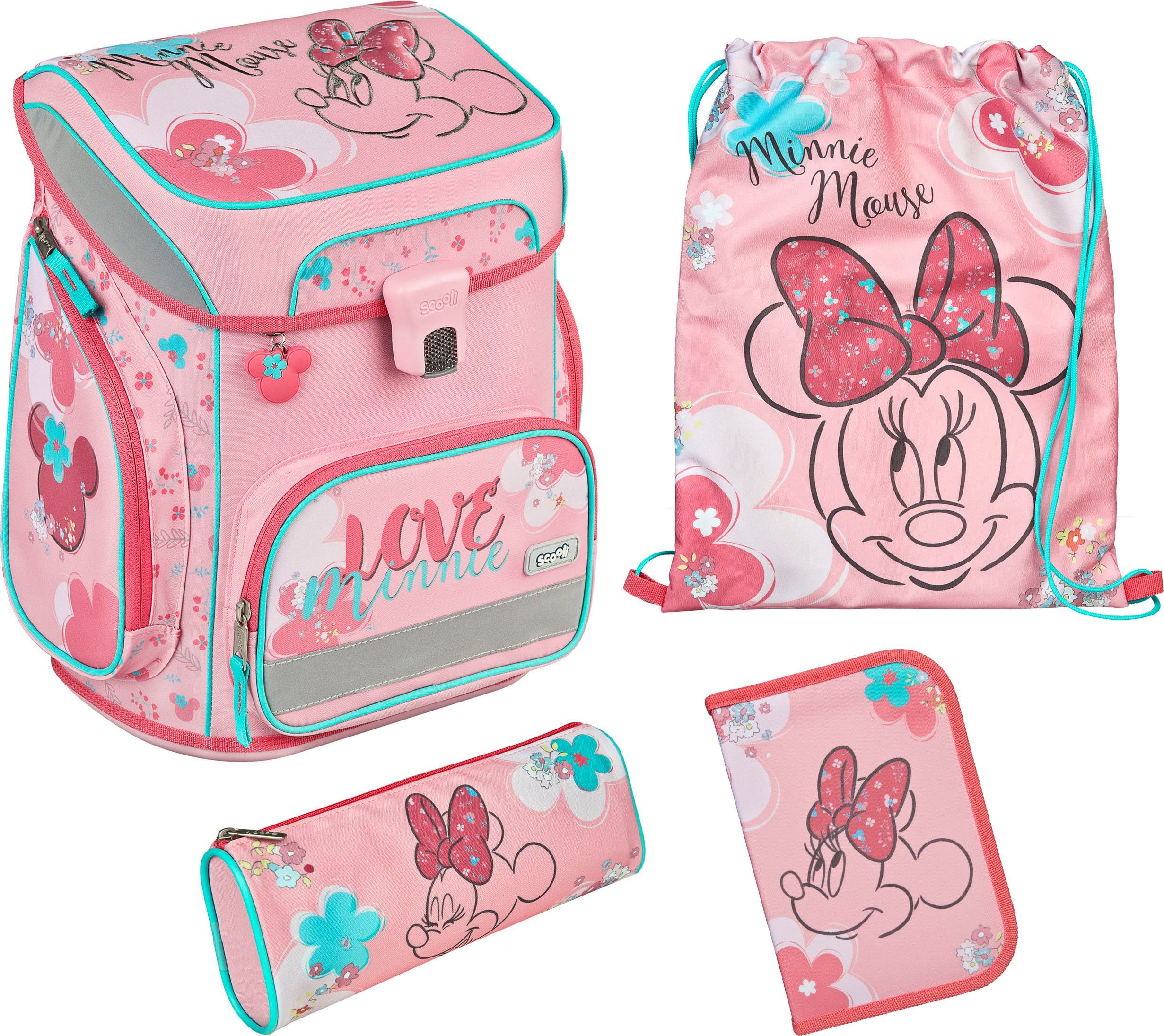 Scooli Schooltas EasyFit, Minnie Mouse (5-delig)