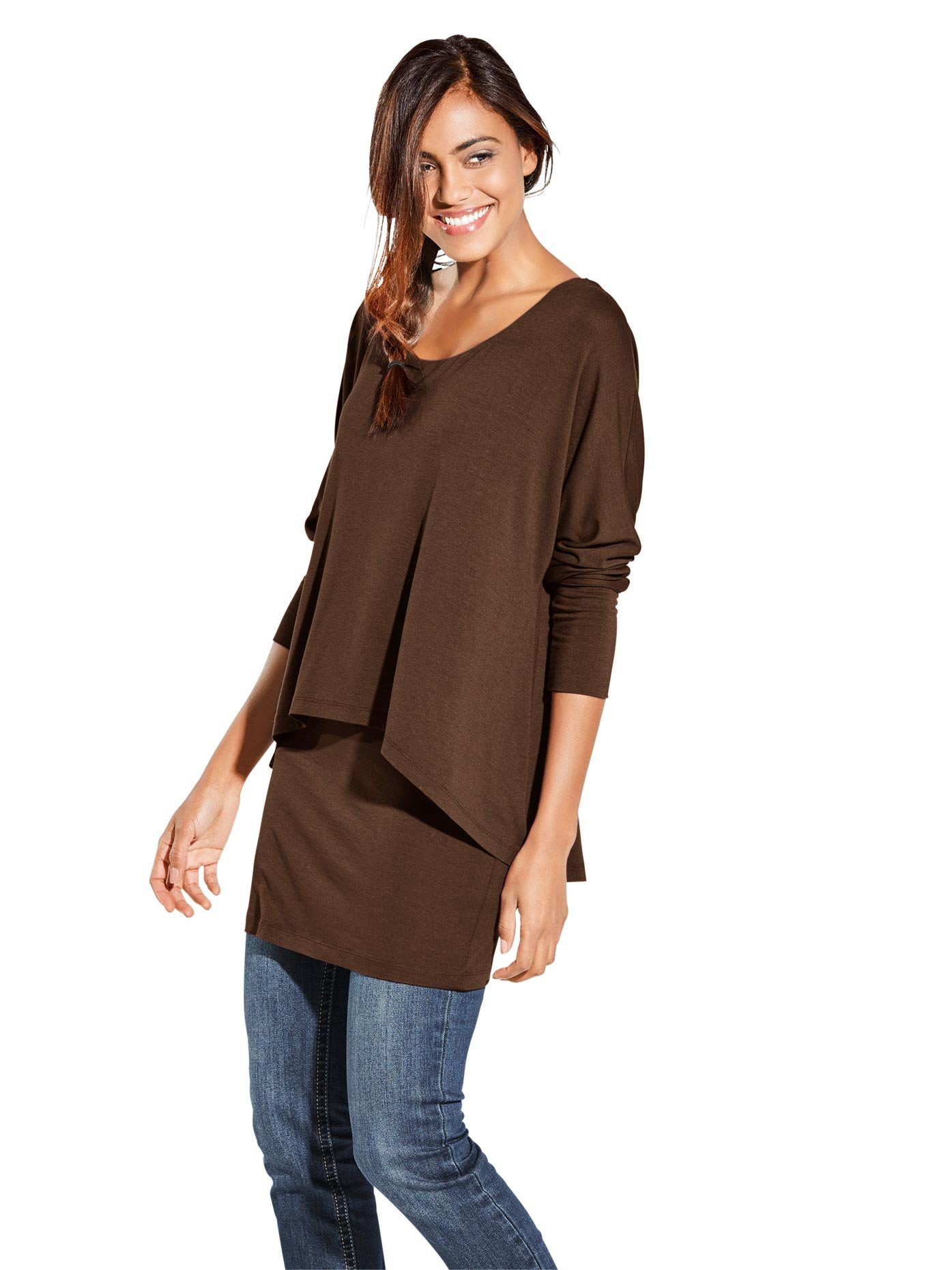 heine Shirt met ronde hals (1-delig)