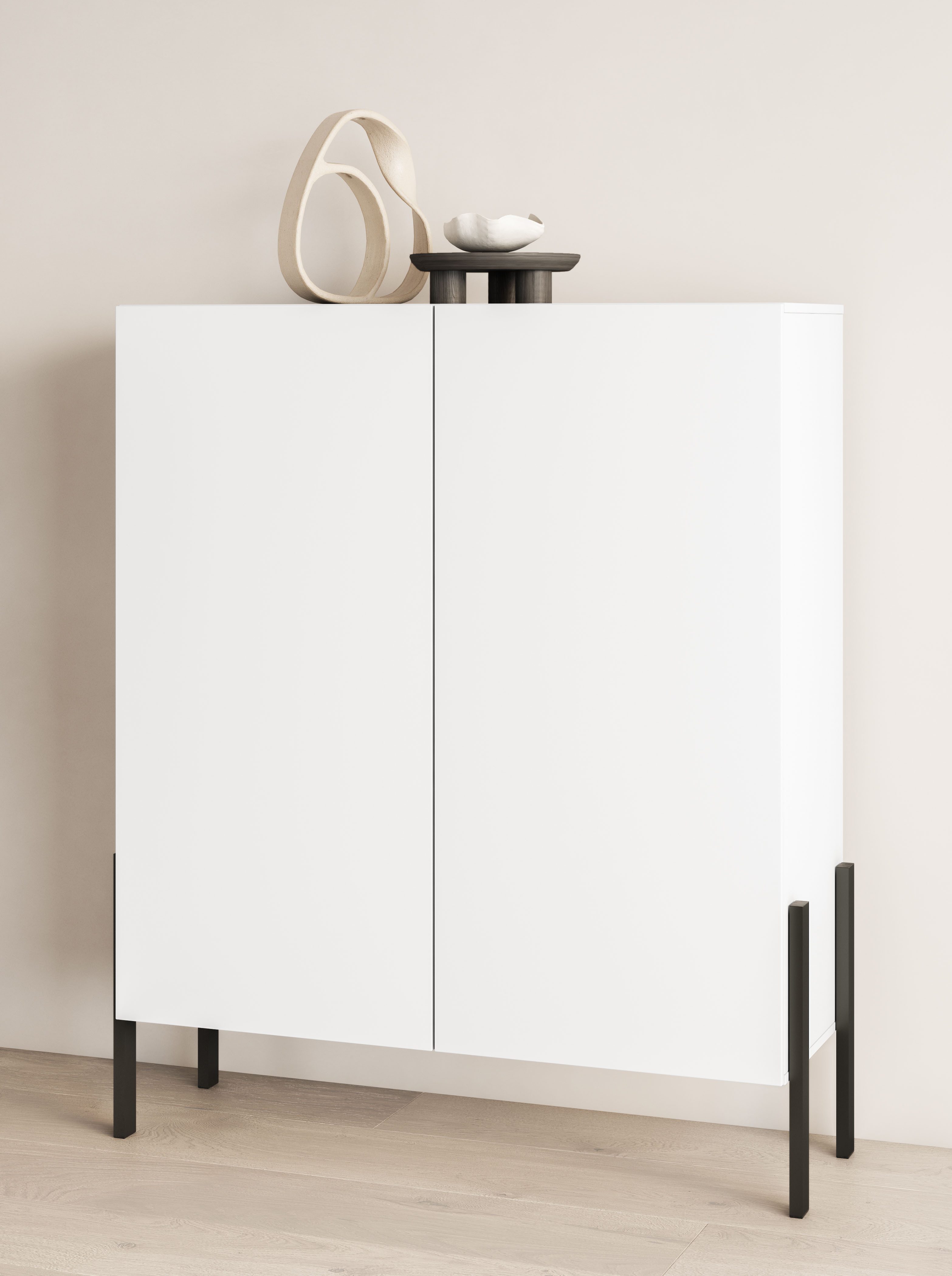 INOSIGN Kast Jukon Highboard met veel opbergruimte, push-to-open functie