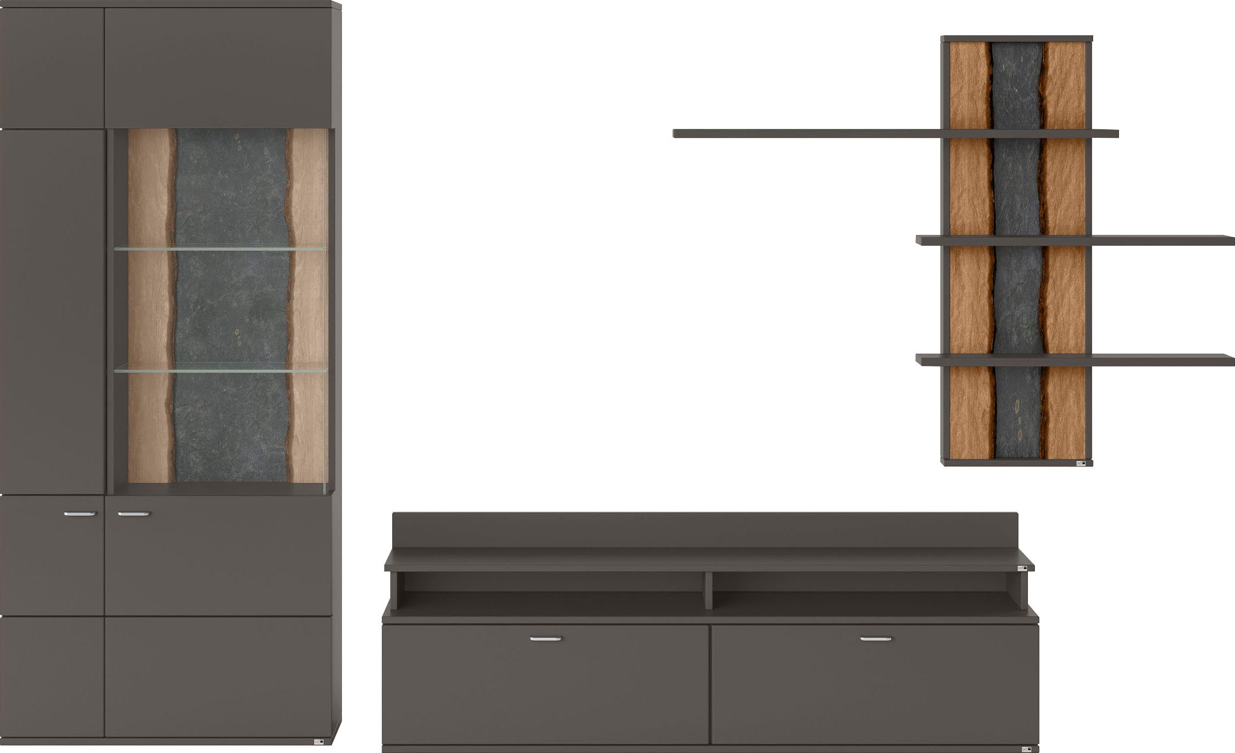 set one by Musterring Wandmeubel Tacoma Type 01, met wandrek (set, 4-delig)