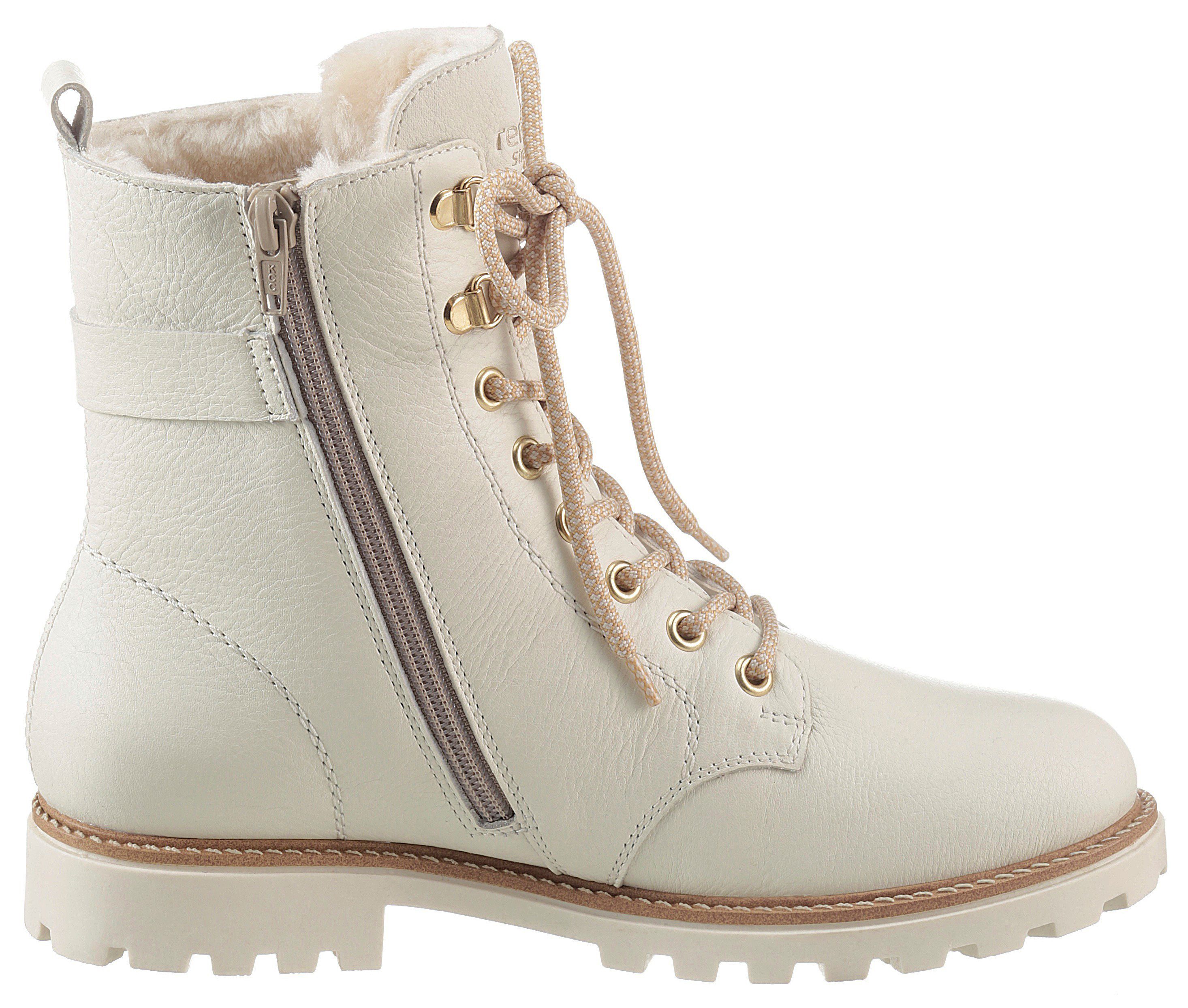 Remonte Winterlaarzen , blokhak, veterschoenen, outdoorschoen met decoratieve gesp