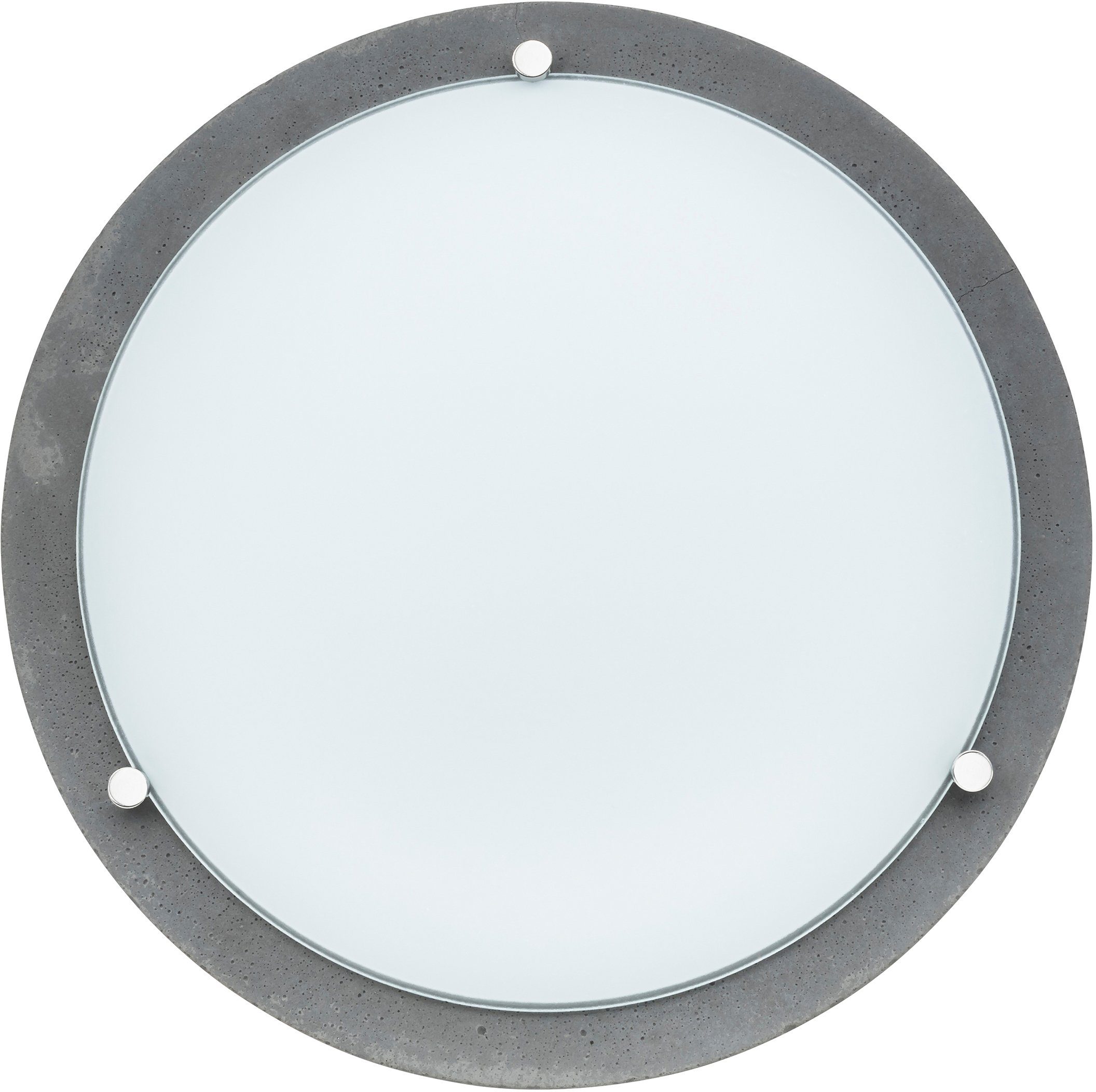 SPOT Light Plafondlamp ROCKY Lampenkap van hoogwaardig glas, betonelementen met de hand gemaakt (1 stuk) plafondlampen maat 1 St. grijs