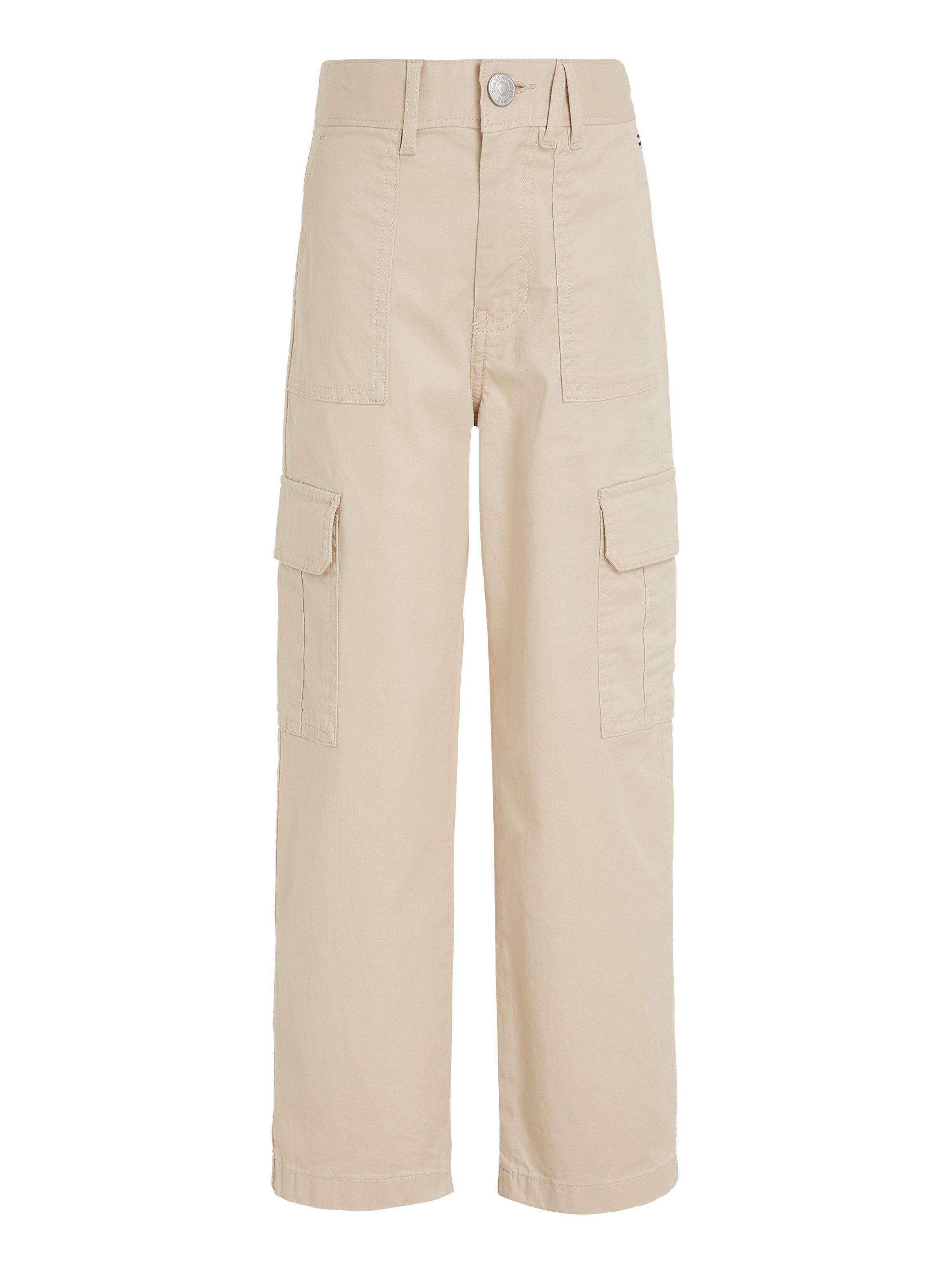 Tommy Hilfiger Cargobroek UTILITY CARGO PANTS Kinderen tot 16 jaar met logostiksel