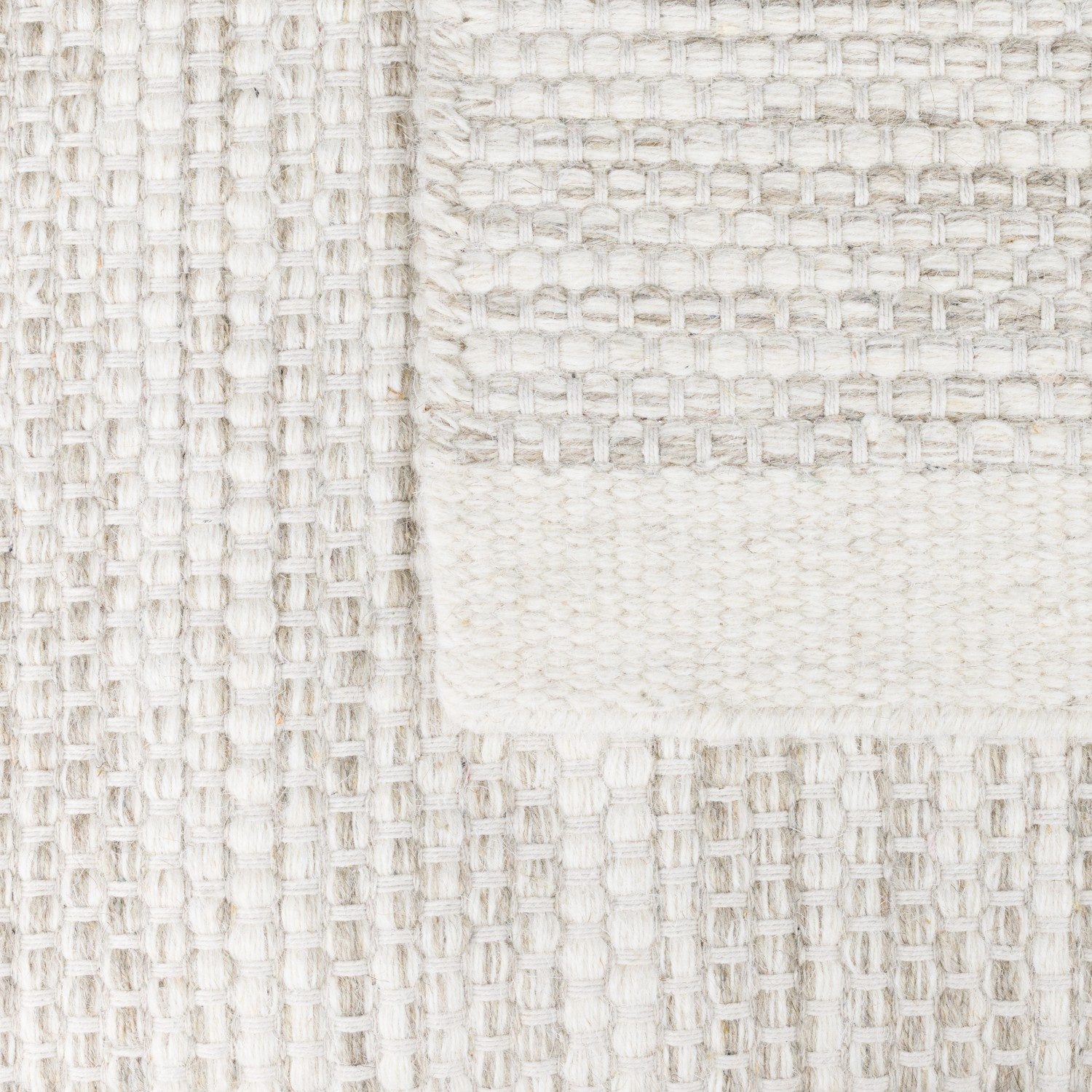 my home Set slaapkamerkleedjes Woolscape Omkeerbaar tapijt, handgeweven kwaliteit, gemêleerd, 100% wol, woonkamer