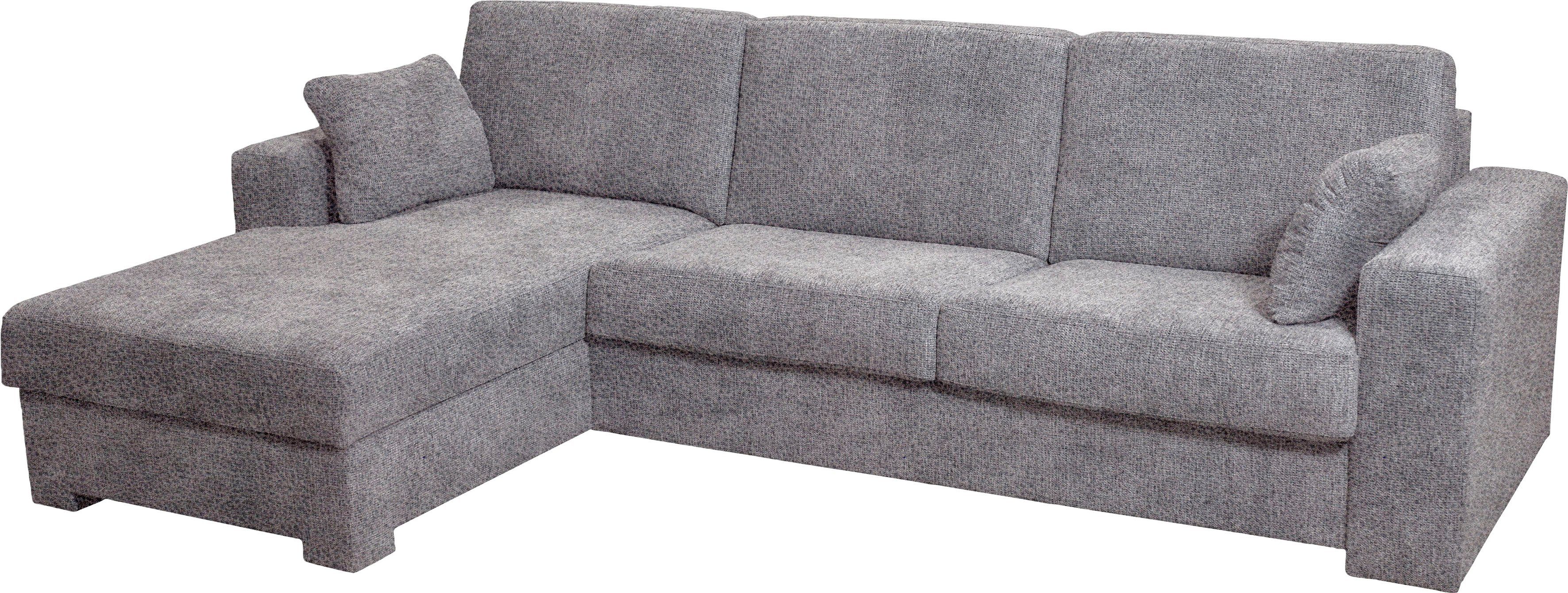 Home affaire Hoekbank Roma "M" matras hoogte 14 cm, slaapfunctie, met ondervering,
