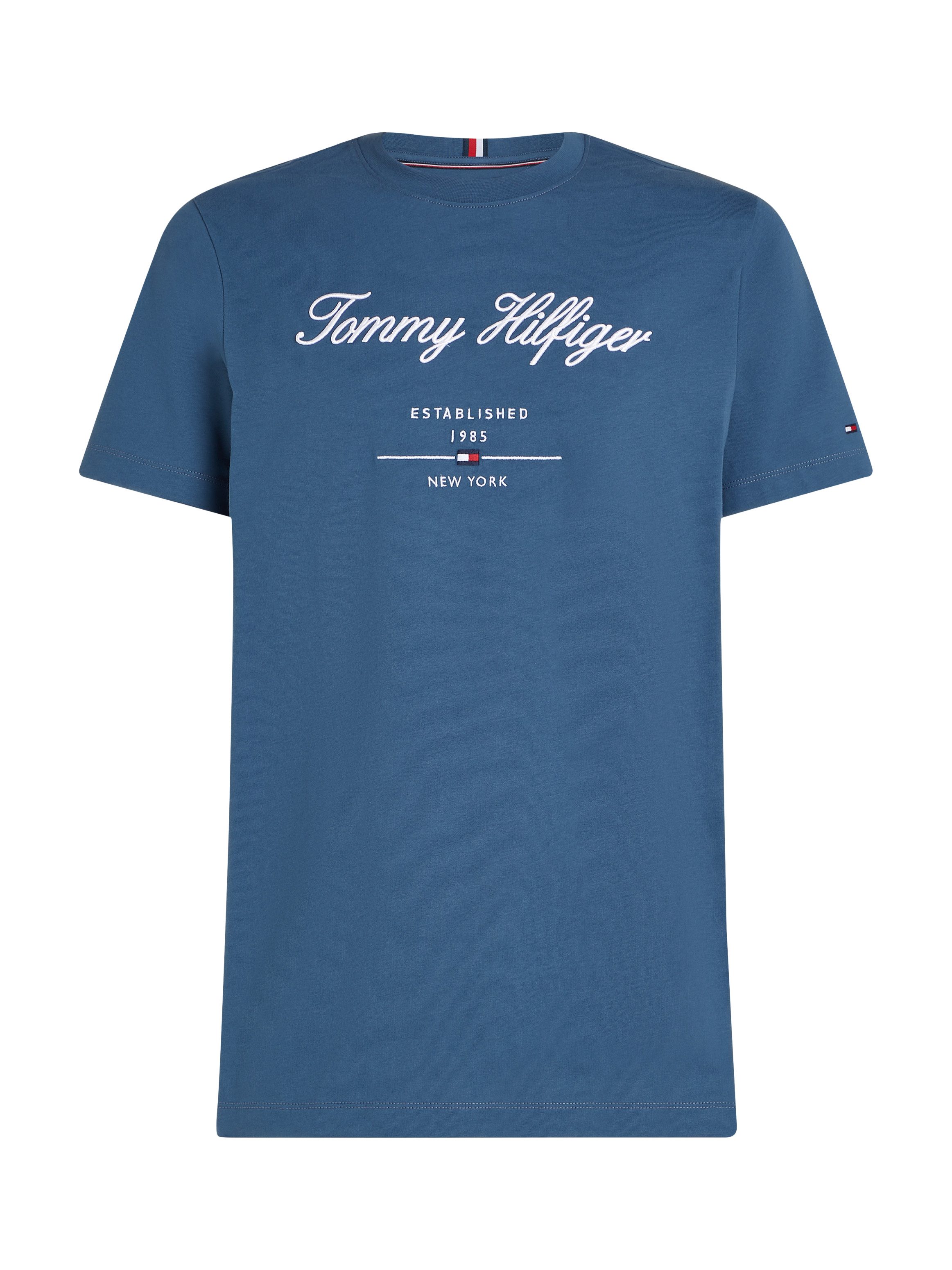 Tommy Hilfiger T-shirt SCRIPT LOGO TEE met opgestikt logo