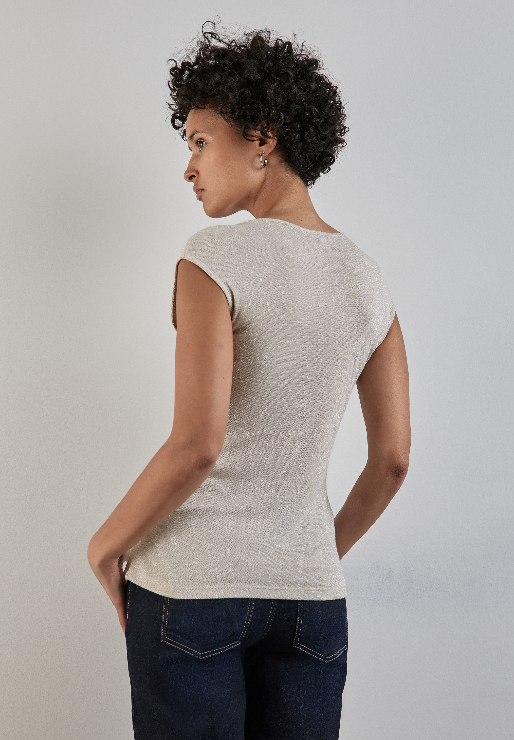 STREET ONE Shirttop ADA met hartvormige halslijn