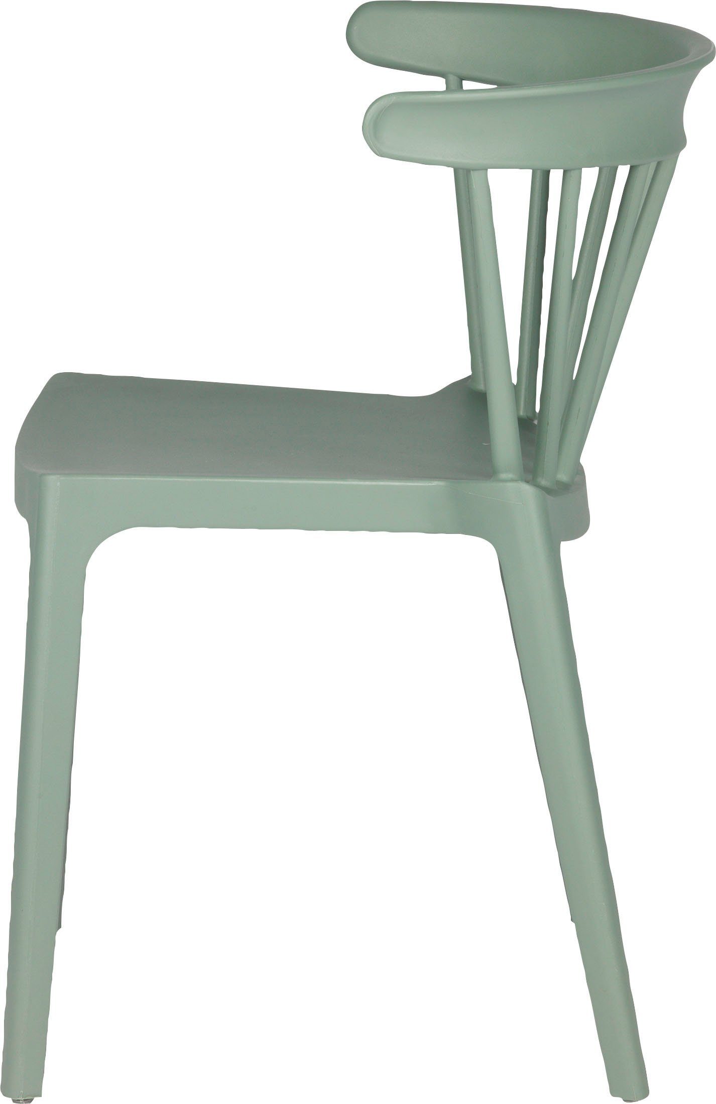 WOOOD Eetkamerstoel Bliss geschikt voor binnen- en buitengebruik, h 75 cm x b 52 cm (2 stuks)