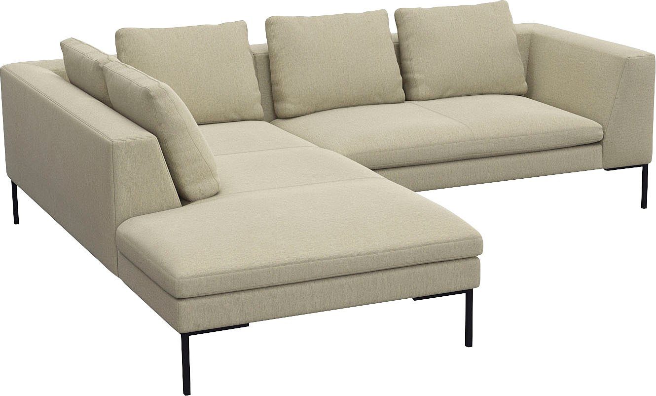 FLEXLUX Hoekbank Loano, super comfortabel zitcomfort door koudschuim in de zitting, L-vorm