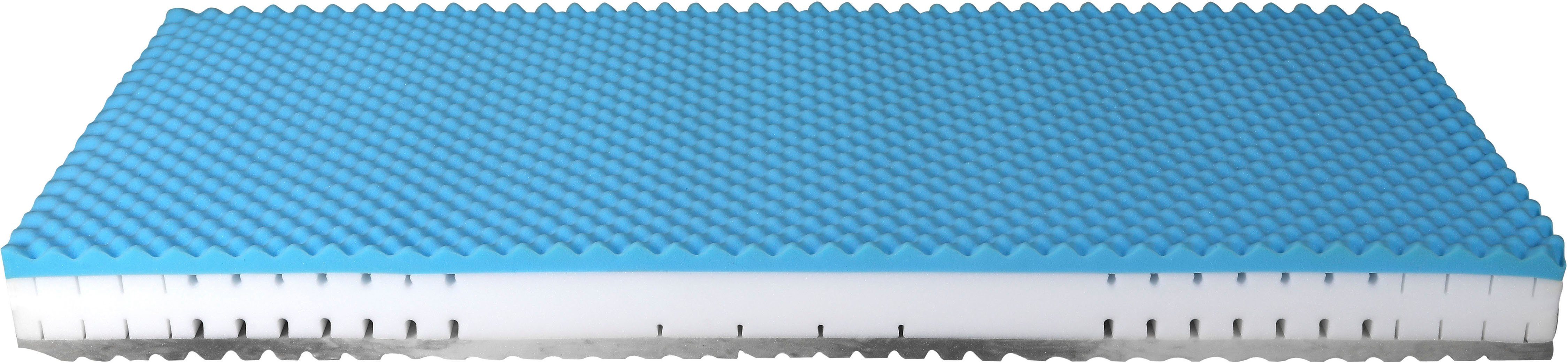 Beco Comfortschuimmatras Physio Cel Flexibele omkeerbare matras, 7 zones, H2+H3 of H3+H4, ademend hoogte 22 cm