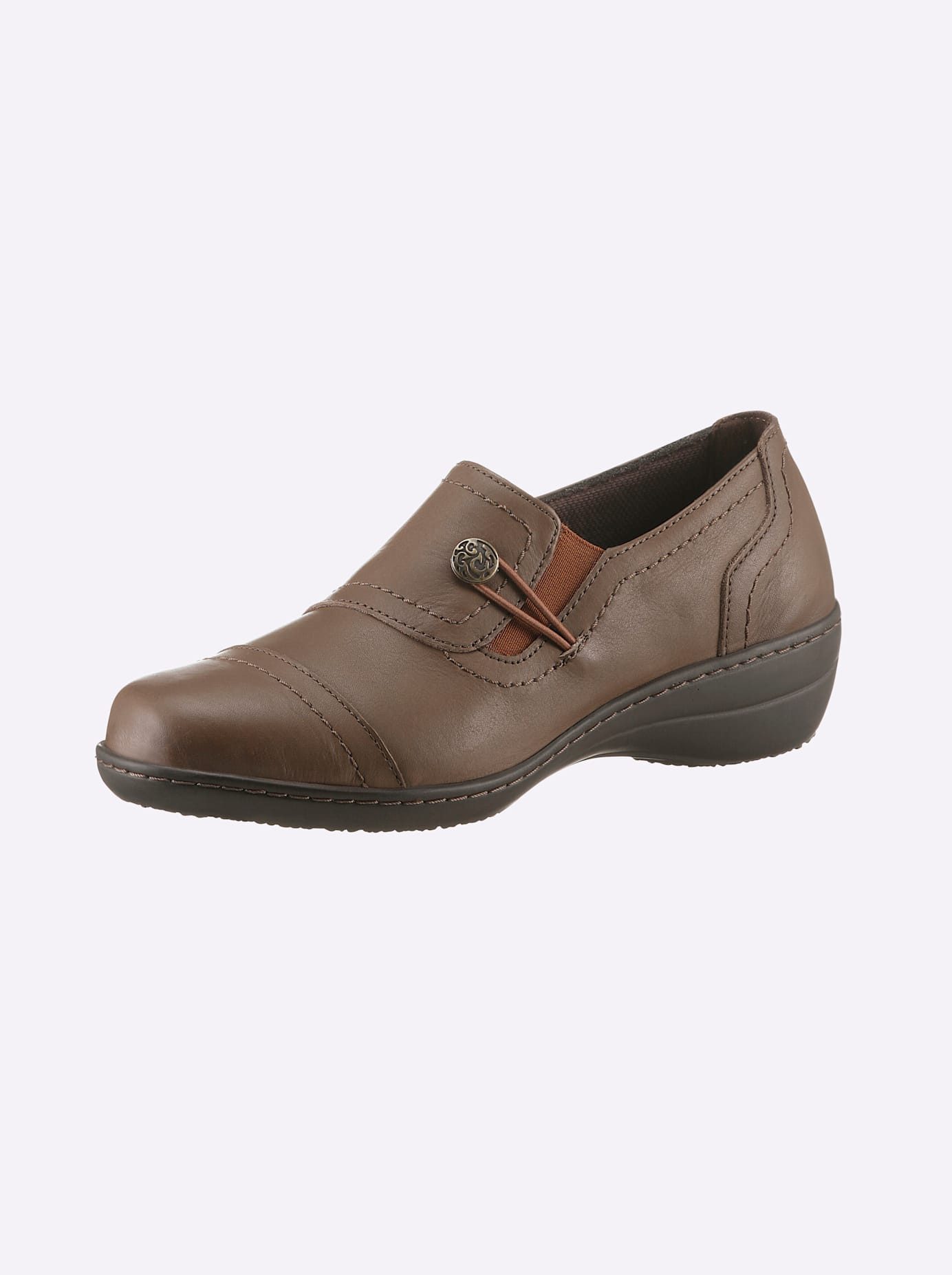 Classic Basics Instappers dames sportieve slippers maat 40 bruin