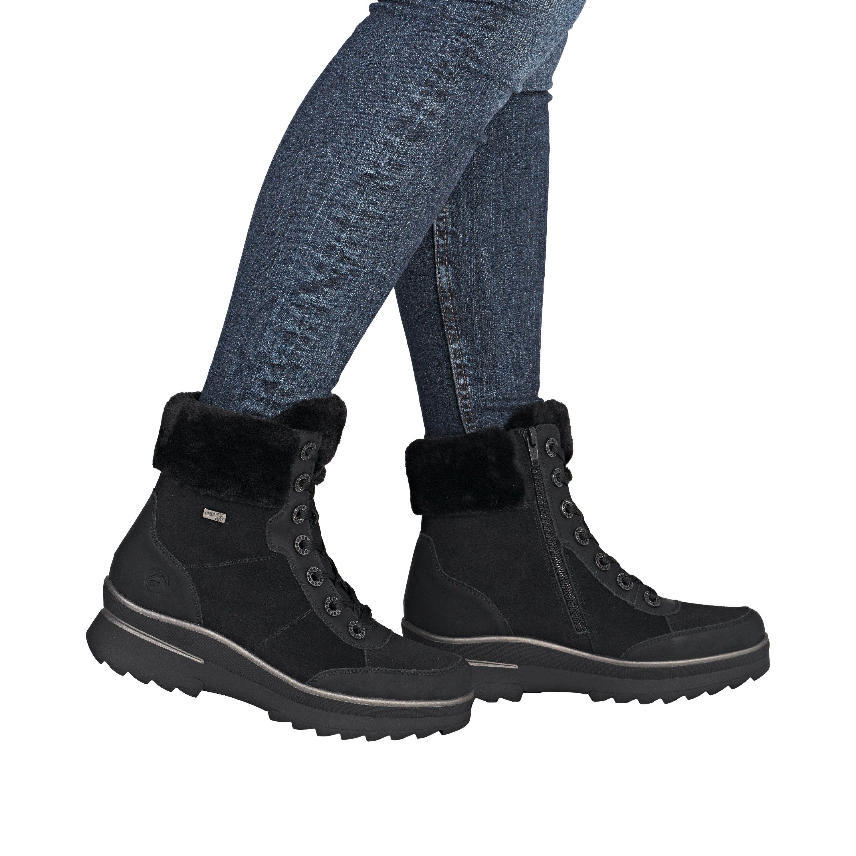 Remonte Winterlaarsjes Fiber Grip Winterlaarzen, outdoorboots met waterafstotend TEX-membraan
