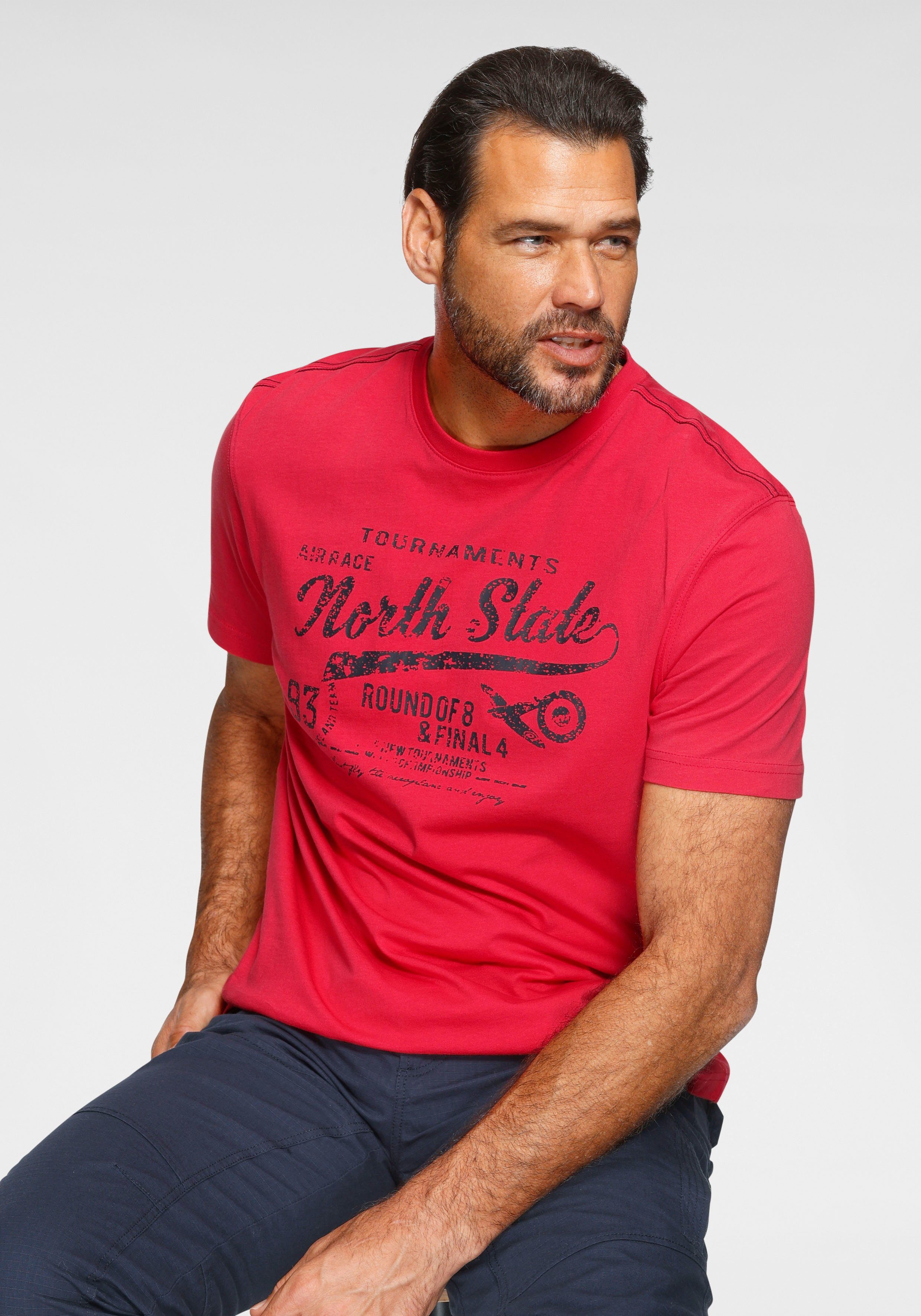 Man's World T-shirt Korte mouwen, bedrukt, ronde hals, van single jersey