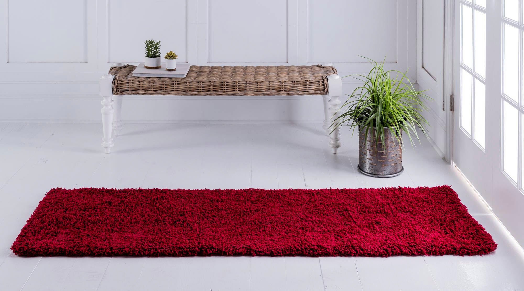 Myflair Möbel & Accessoires Hoogpolige loper Shaggy shag voorraadopruiming Tapijtloper, geweven, unikleurig, ideaal in de hal & slaapkamer