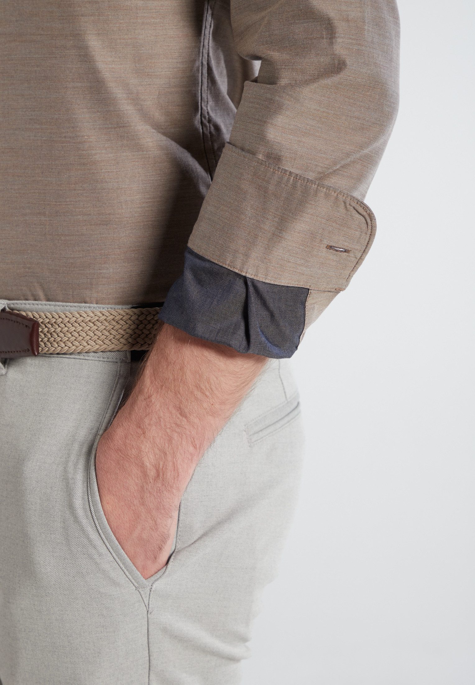 Eterna Overhemd met lange mouwen Slim fit