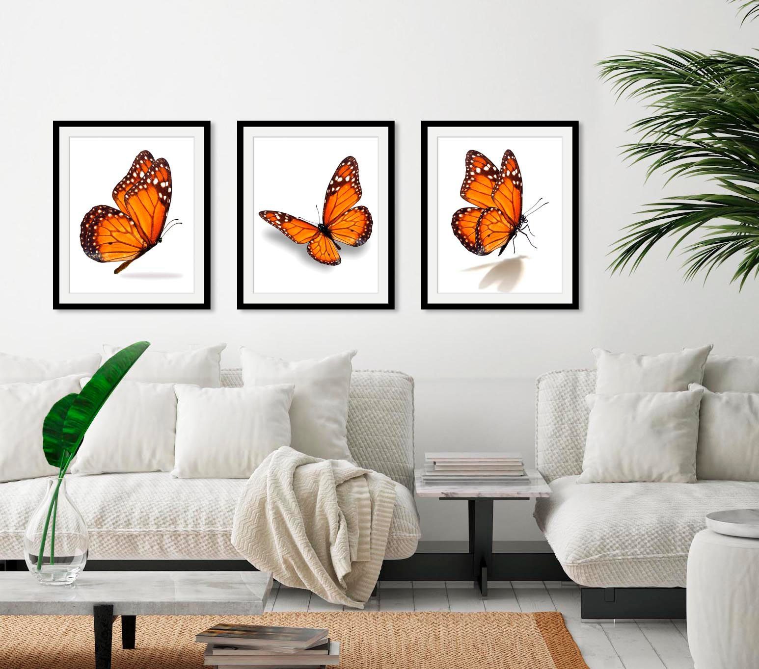 queence Wanddecoratie Eazy HD premium posterdruk incl. houten lijst (1 stuk)