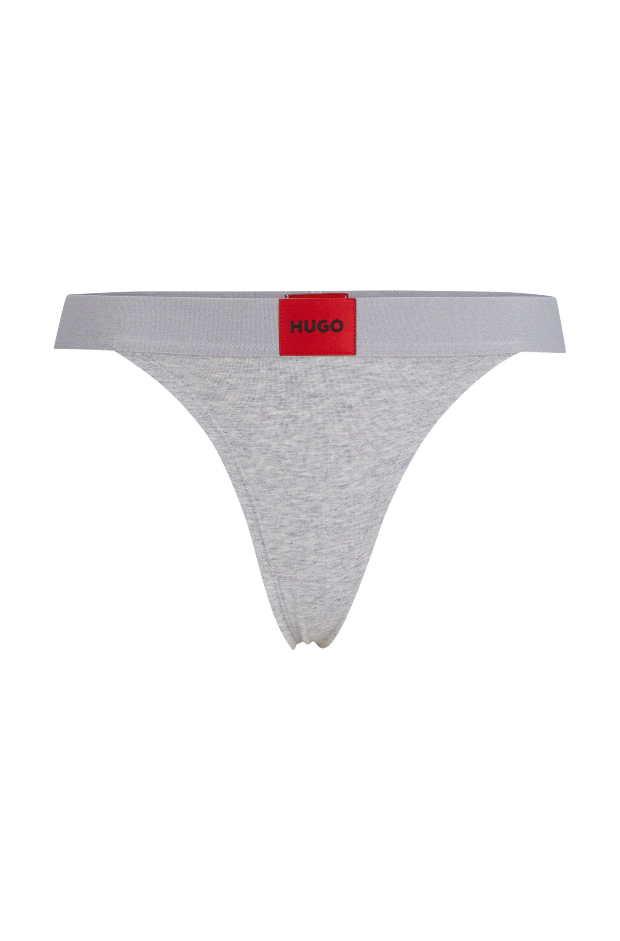 HUGO underwear String Red Label met logo op de elastische tailleband