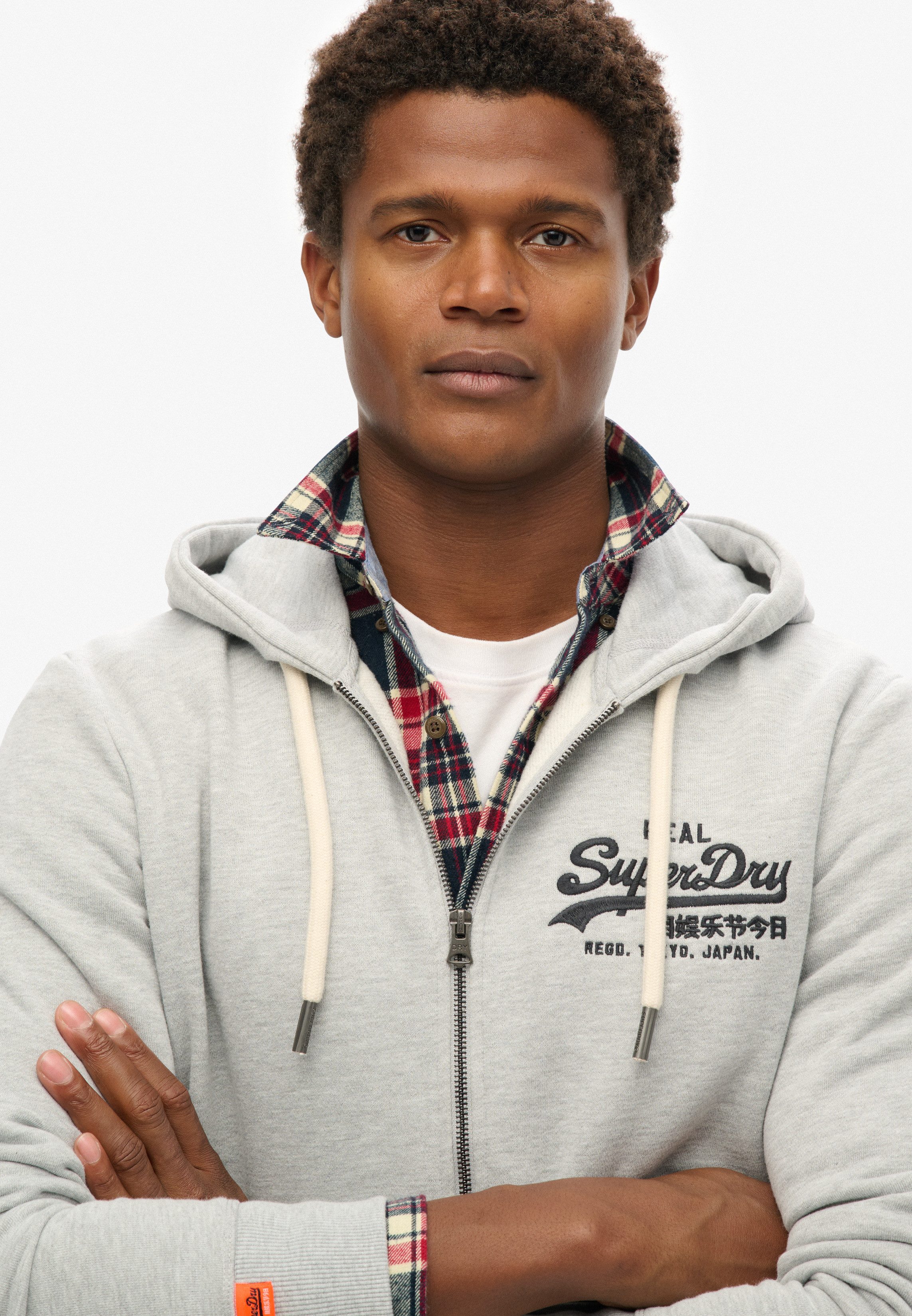 Superdry Capuchonsweatvest SD-VL EMBROIDERED ZIPHOOD
