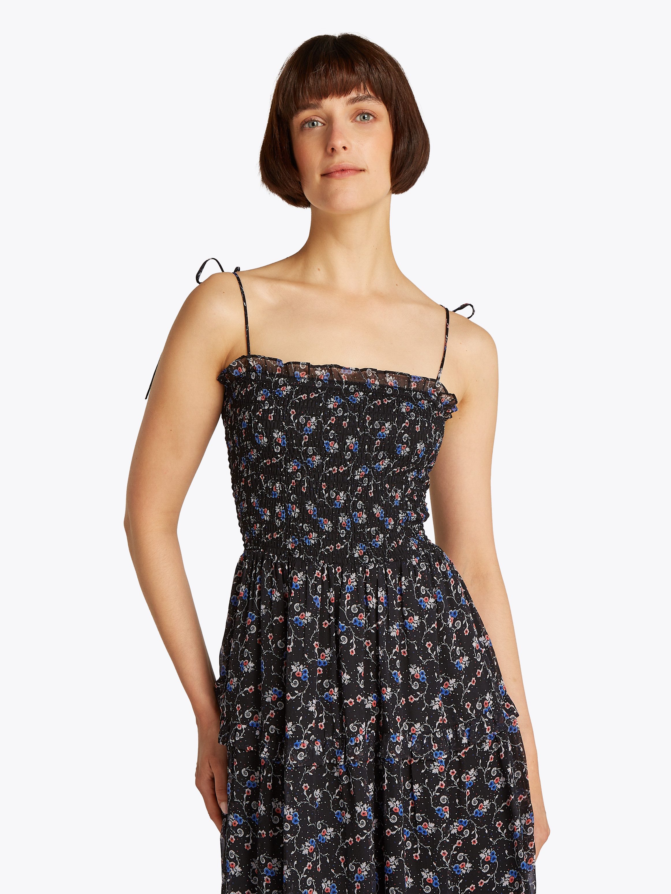TOMMY JEANS Maxi-jurk TJW AOP CHIFFON MAXI DRESS EXT