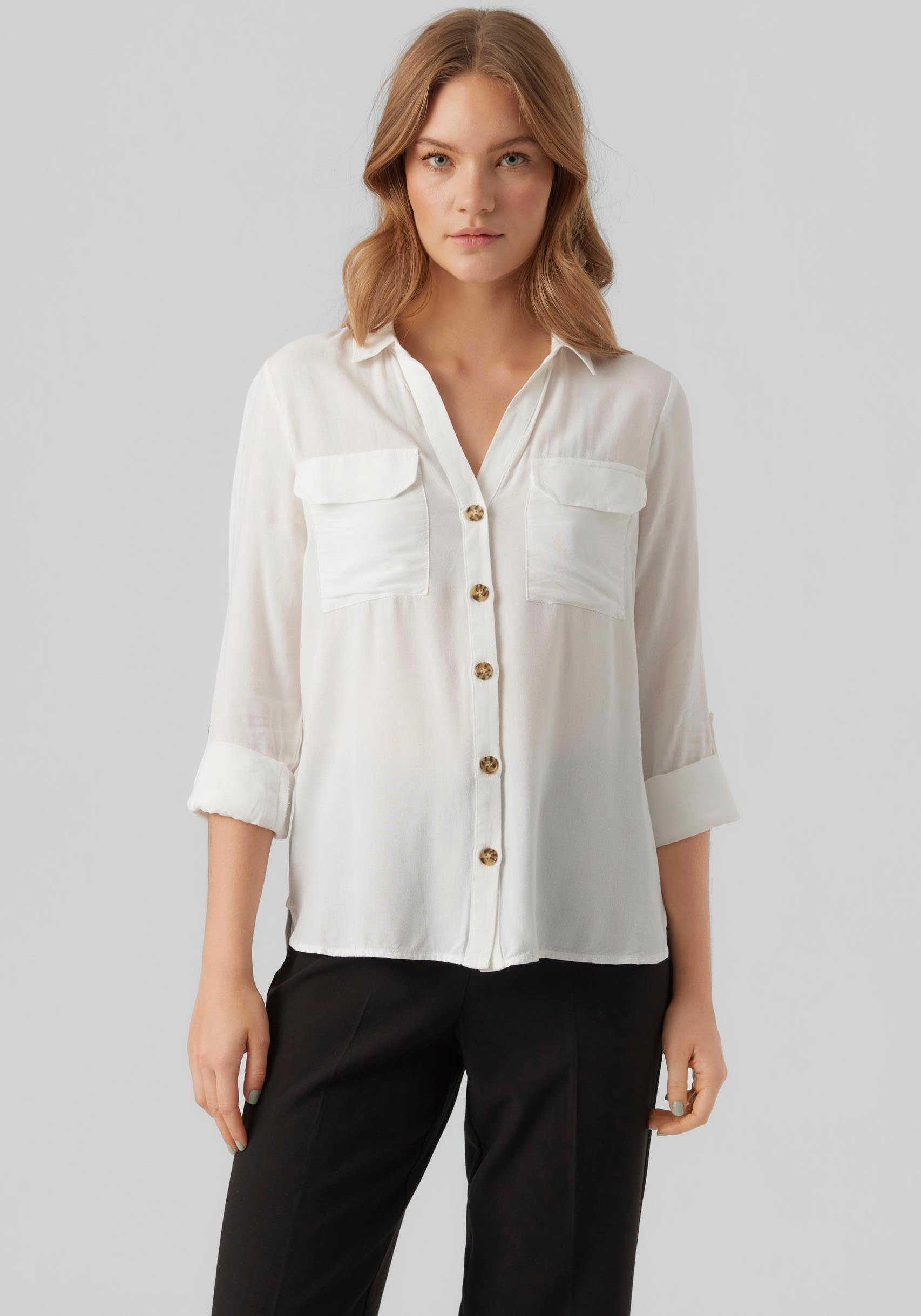 Vero Moda Overhemdblouse VMBUMPY L/S SHIRT NEW WVN GA NOOS