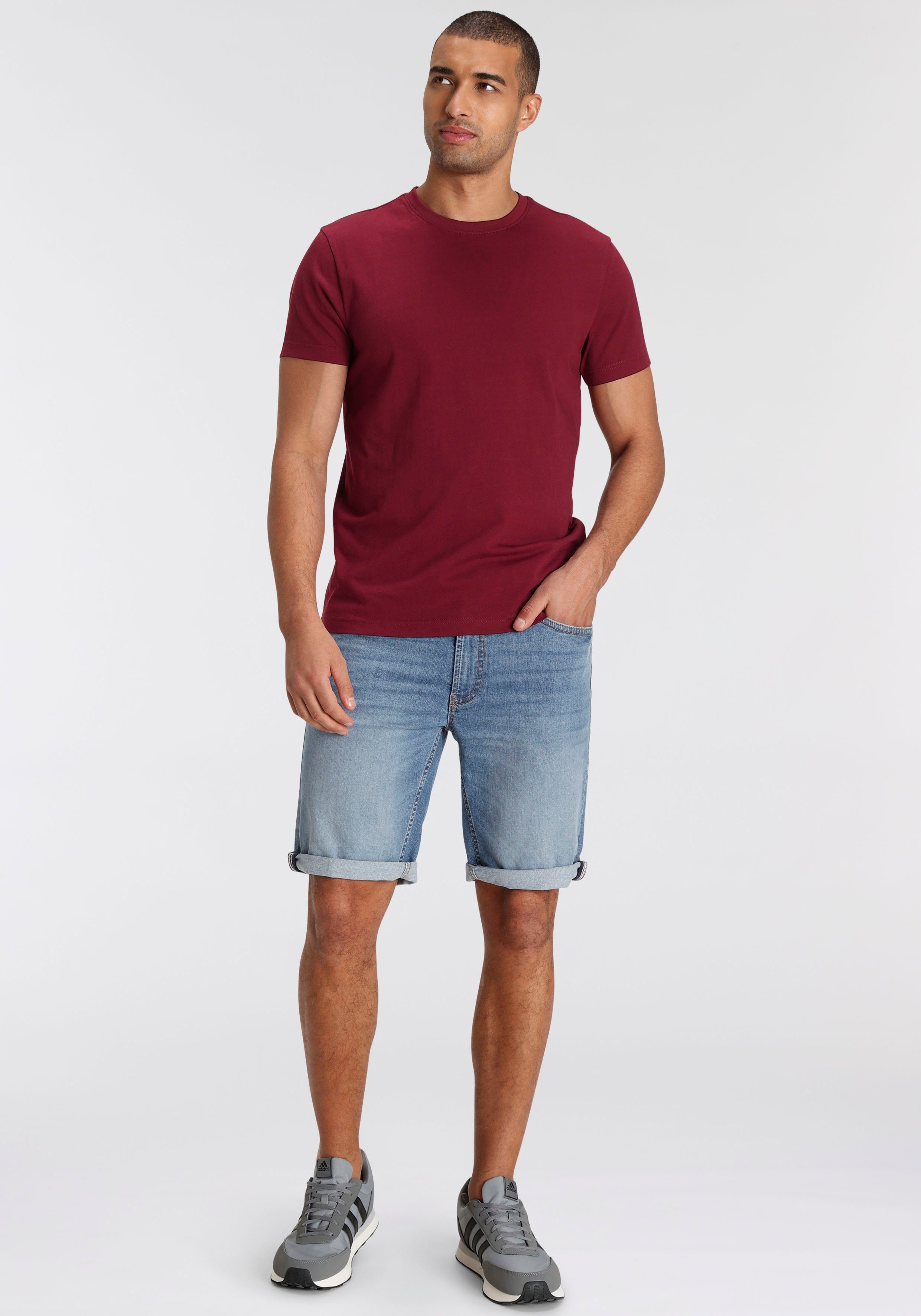 AJC T-shirt losse pasvorm, basic stijl (3-delig, Set van 3)