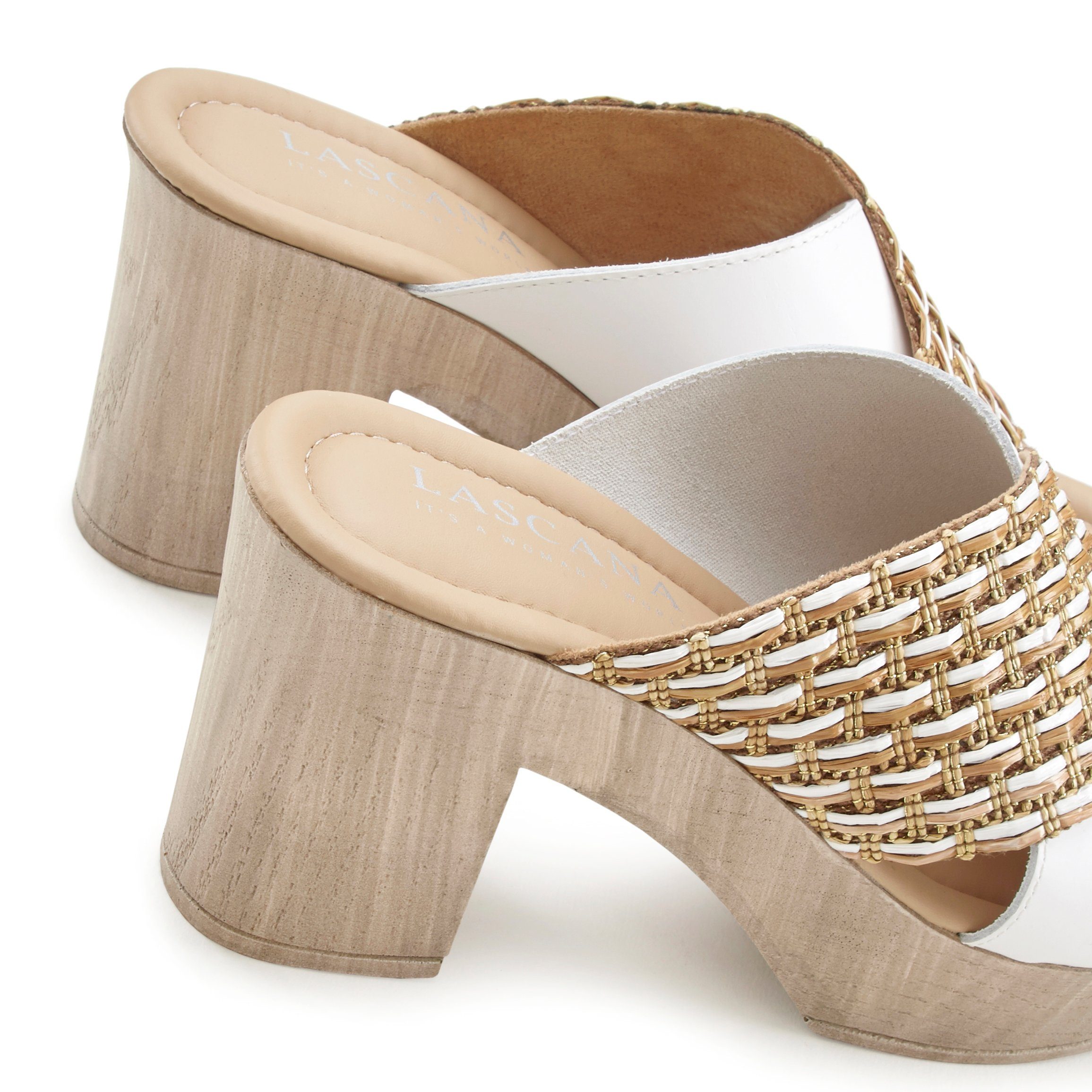 Lascana Slippers Mule, sandaal, open schoen met blokhak
