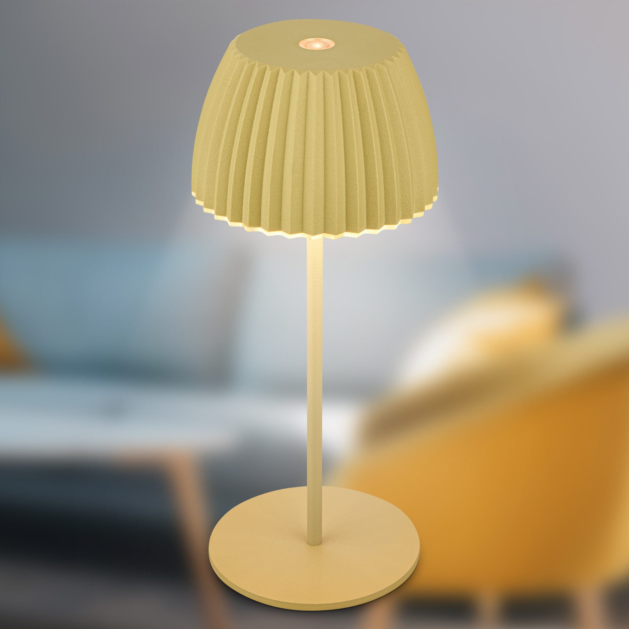 Briloner Leuchten Led-tafellamp Accu LED tafellamp, mini, groen
