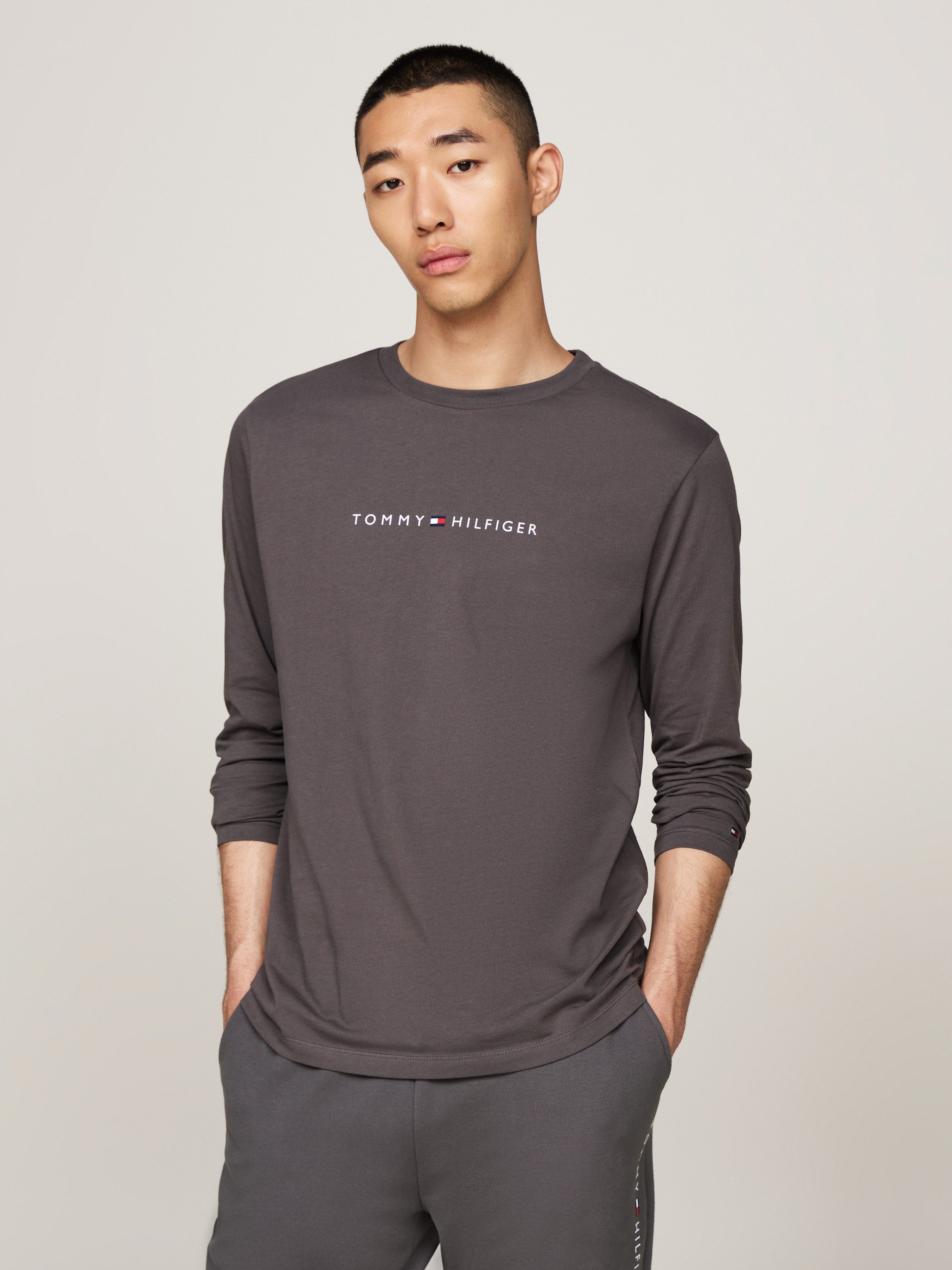 Tommy Hilfiger Underwear Shirt met lange mouwen LS TEE met logo-opschrift