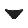 lascana bikinibroekje scallop in strak brasil-model zwart