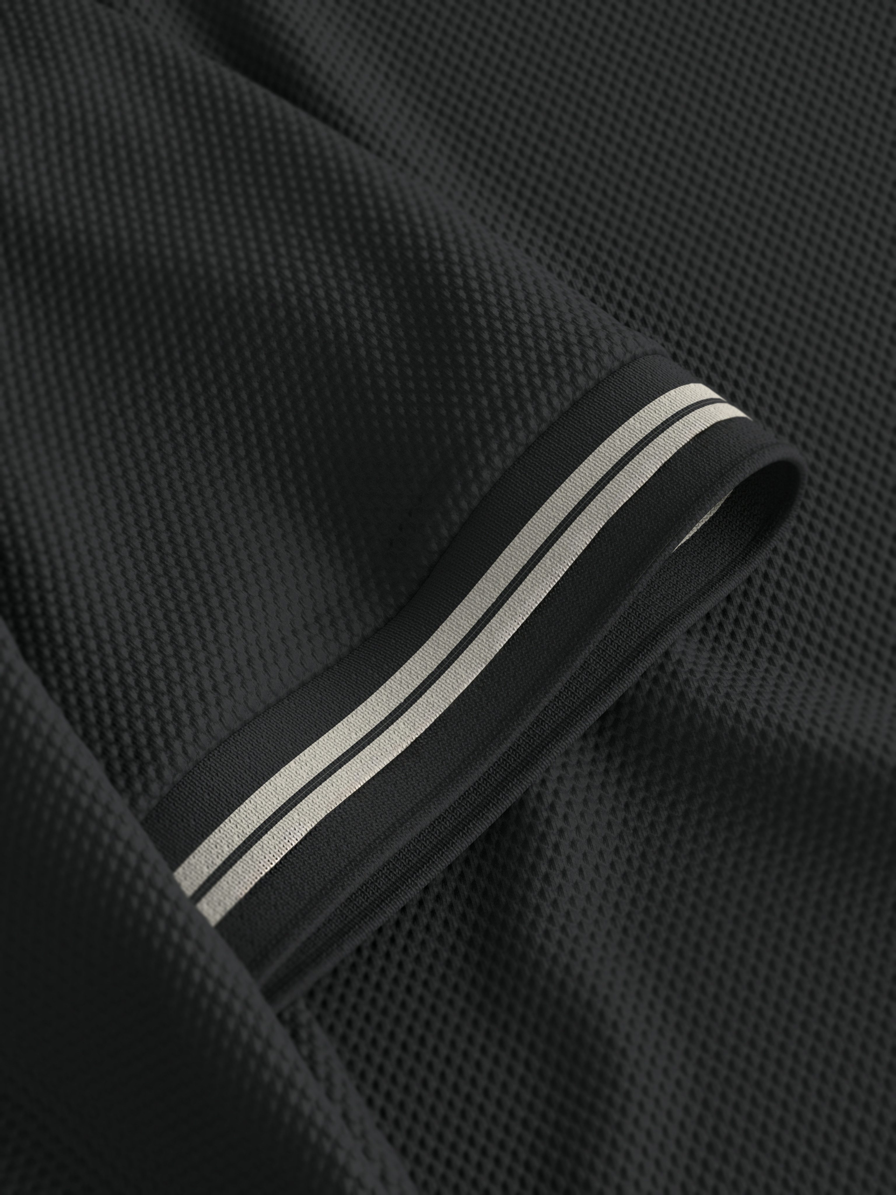 Joop Jeans Poloshirt Amare met gestreepte details aan de mouwen