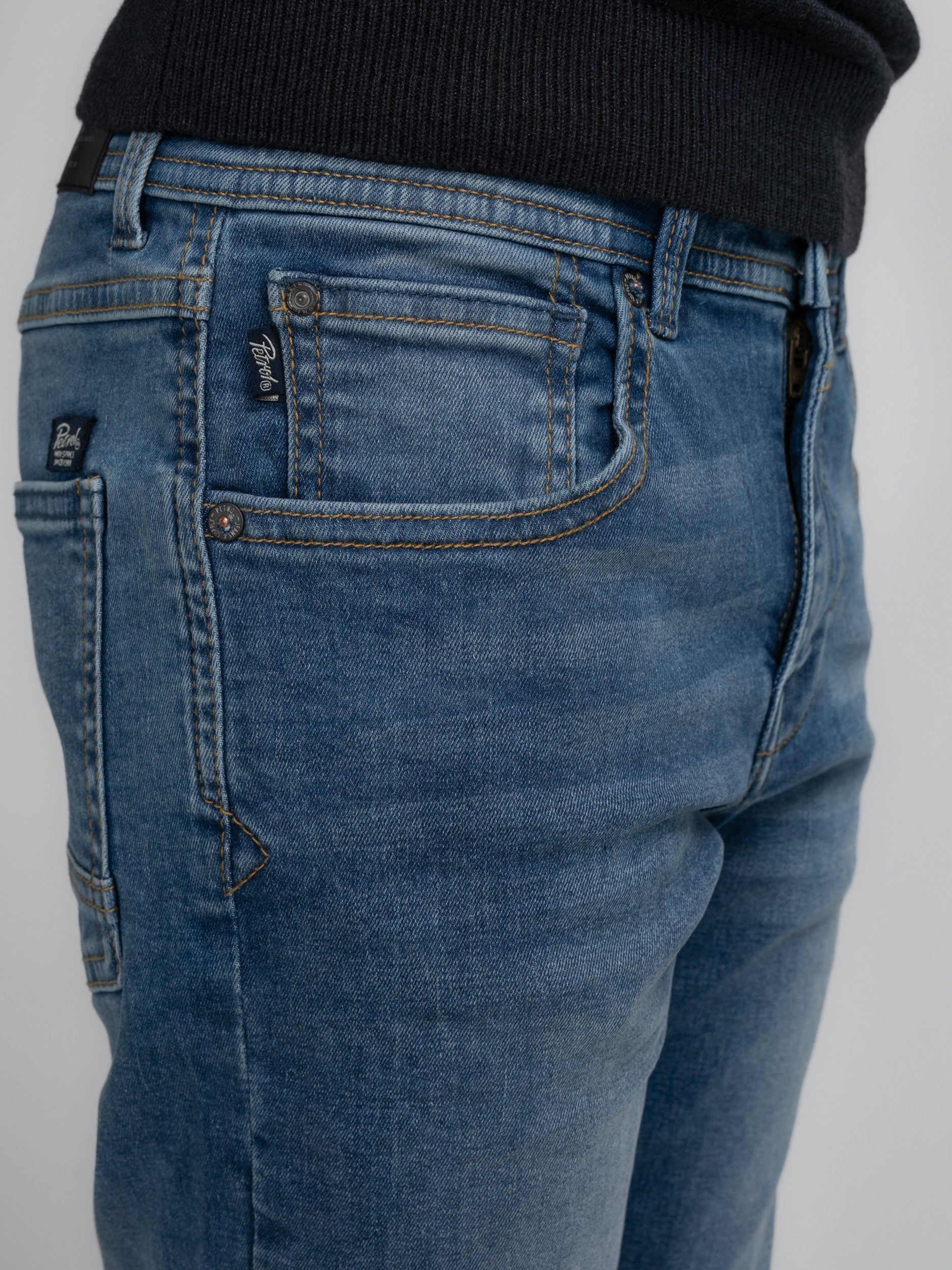 Petrol Industries Straight jeans met stone washed look