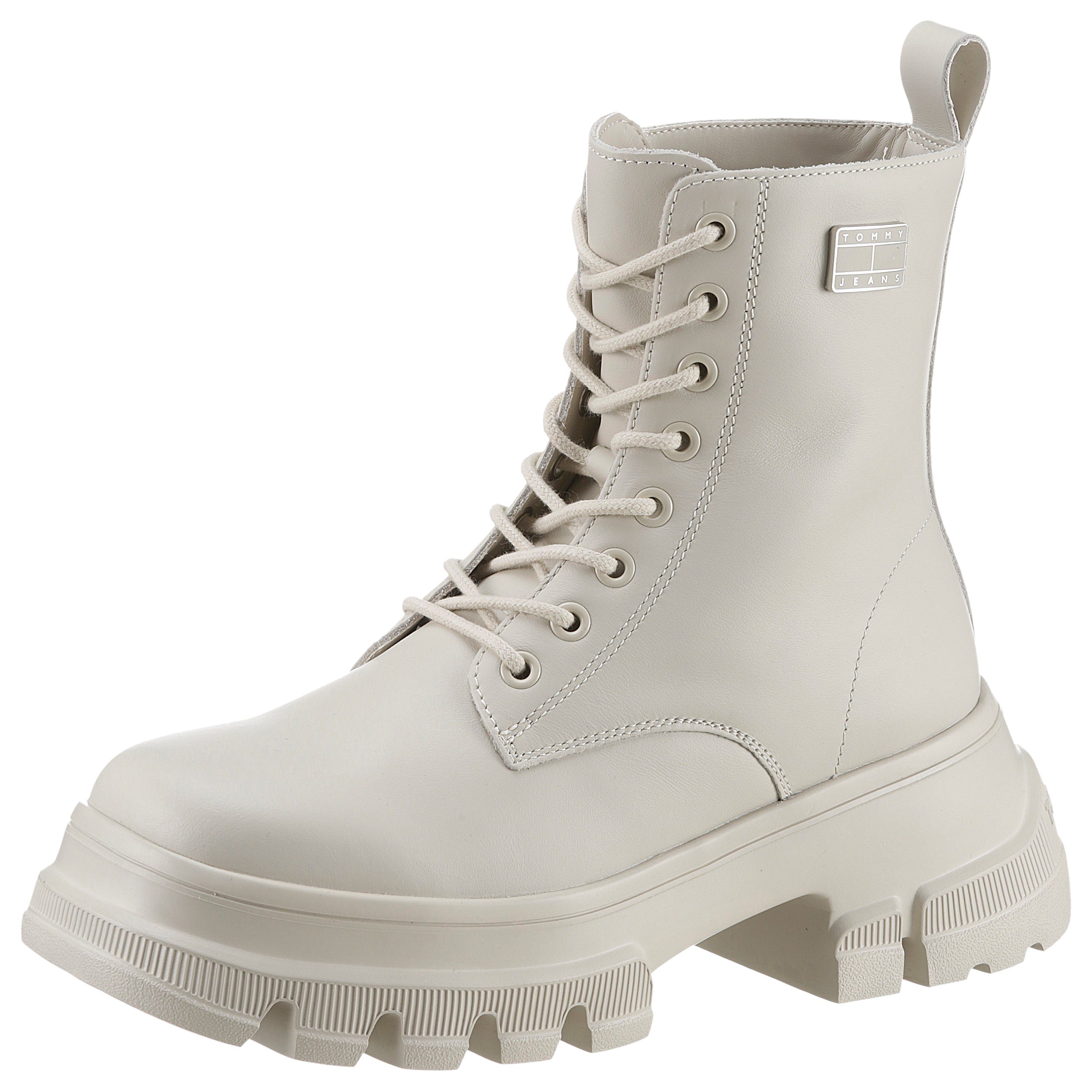 TOMMY JEANS Hoge veterschoenen TJW CHUNKY LEATHER BOOT