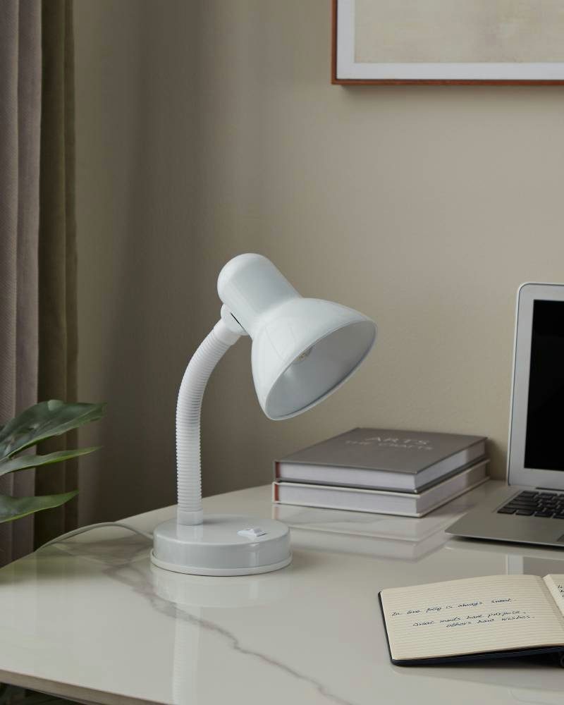 EGLO Tafellamp Basic Ø12,5 x H30 cm / excl. 1 x E27 (elk max. 40W) / tuimelschakelaar