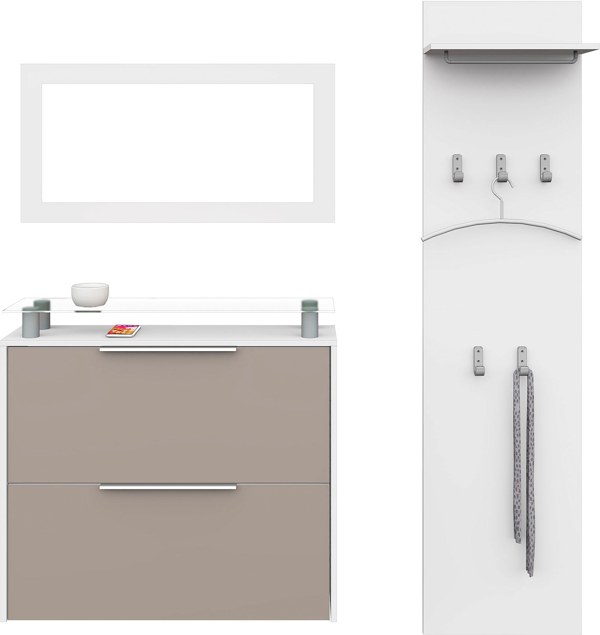 borchardt Möbel Halmeubelset Rena 2(3-delig) (set, 3-delig)