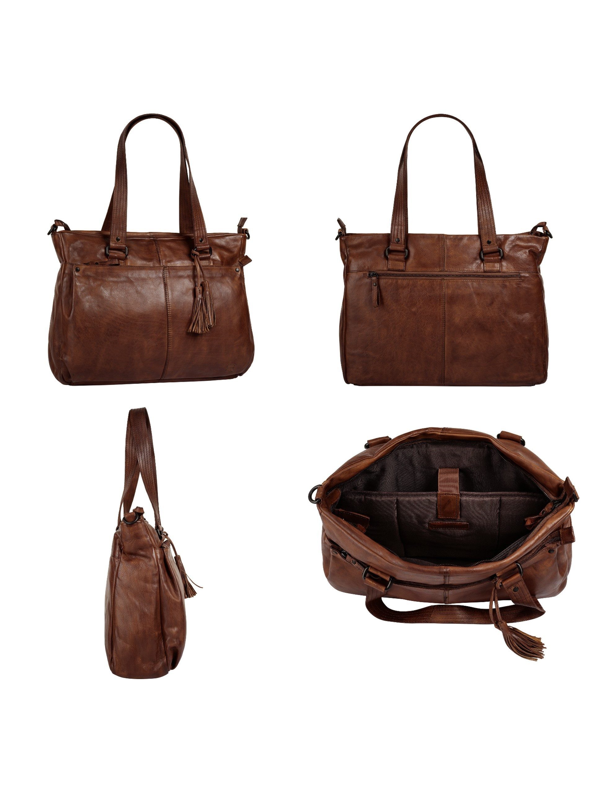 Spikes & Sparrow Shopper echt leder