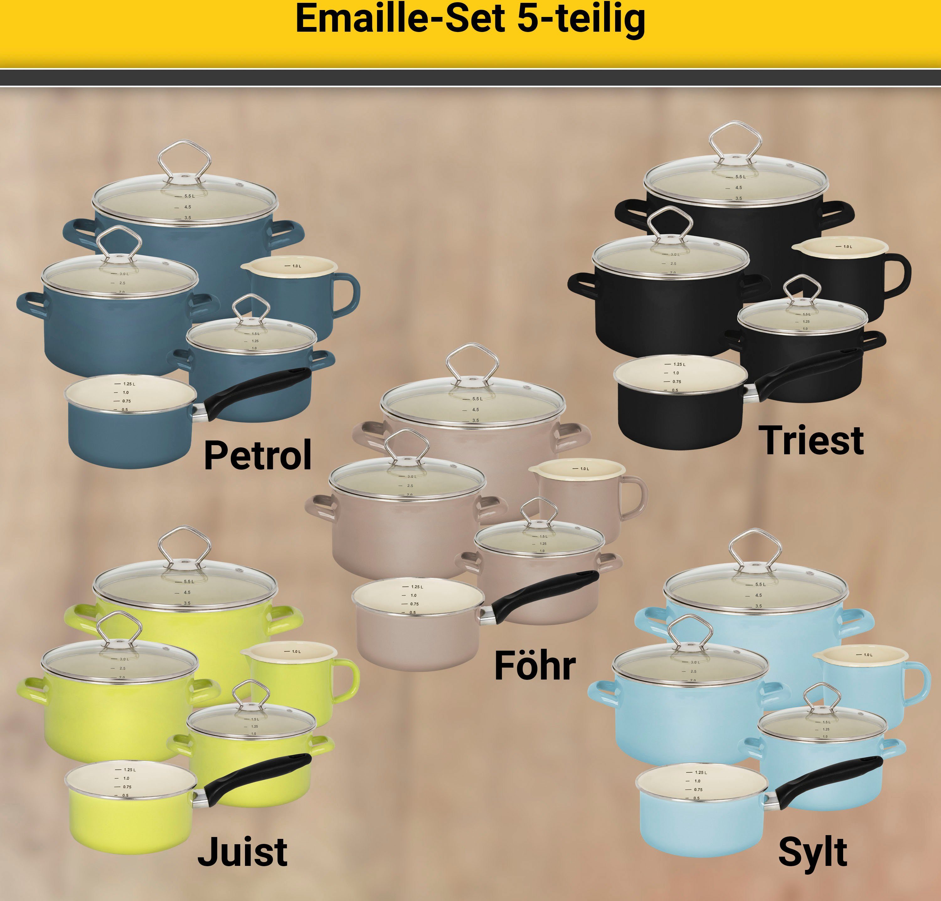 Krüger Pannenset Sylt Inductie (set)