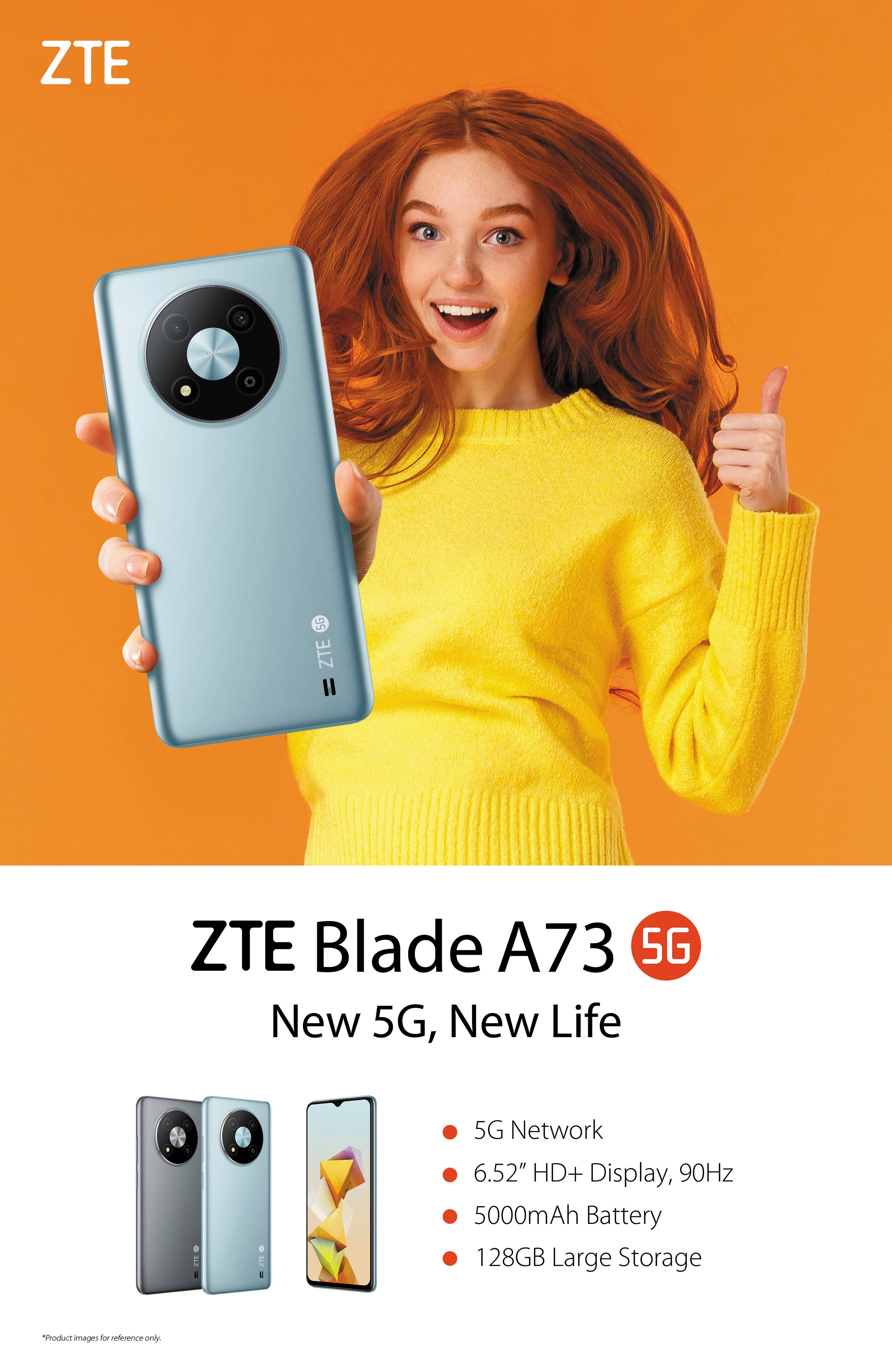 ZTE Smartphone Blade A73 5G, 128 GB