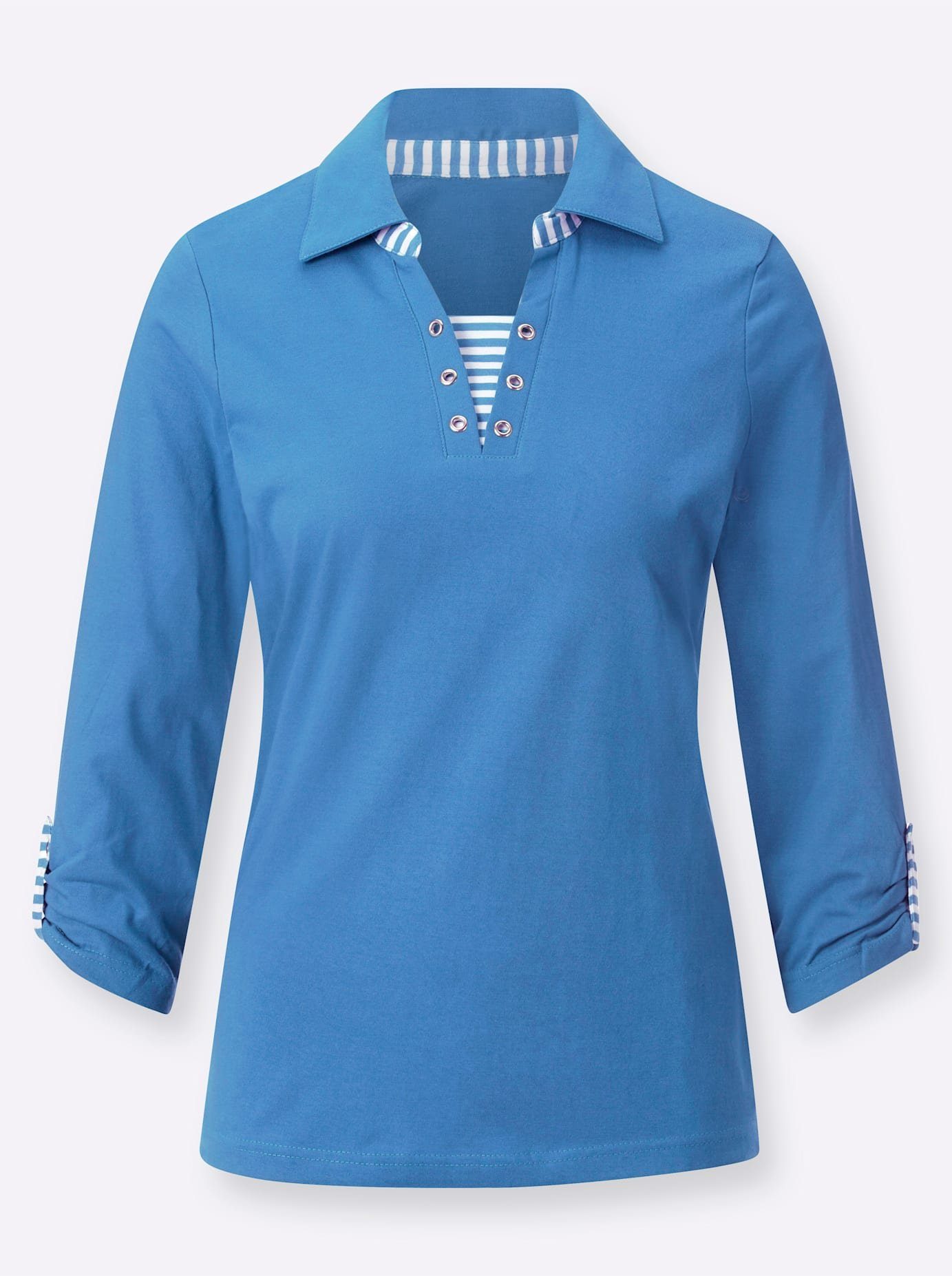 Casual Looks Shirt met 3/4-mouwen Shirt (1-delig)