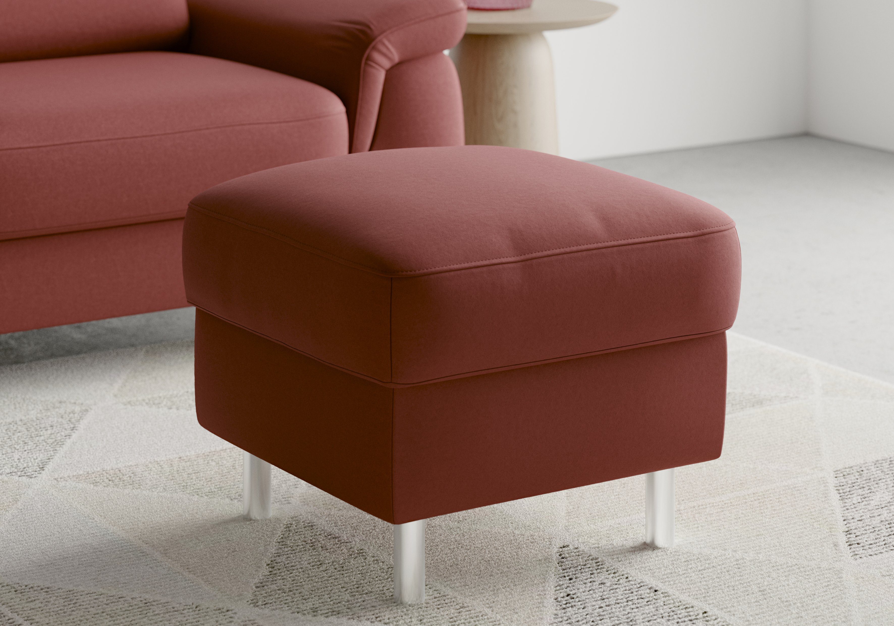 sit&more Hocker met bergruimte Sinatra Zitoppervlak is afneembaar, chroomkleurige, metalen poten