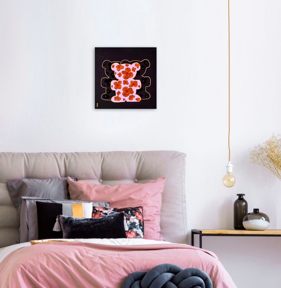 queence Artprint op linnen Bears XI Premium canvasstof, handgemaakt in Duitsland (1 stuk)